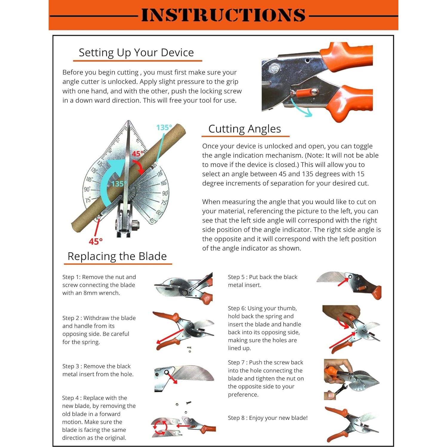 Cortador de Inglete Merhoff & Larkin con 2 Cuchillas Extras