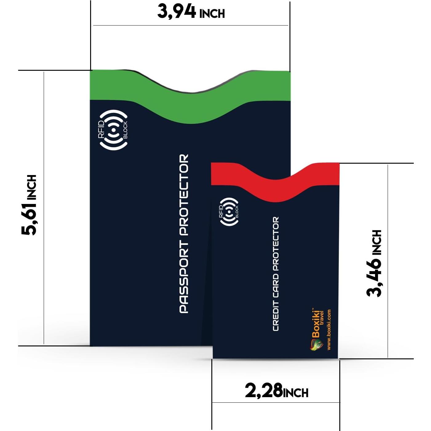 Mangas Bloqueadoras RFID Boxiki Travel, Set de 20, Protección Tarjetas