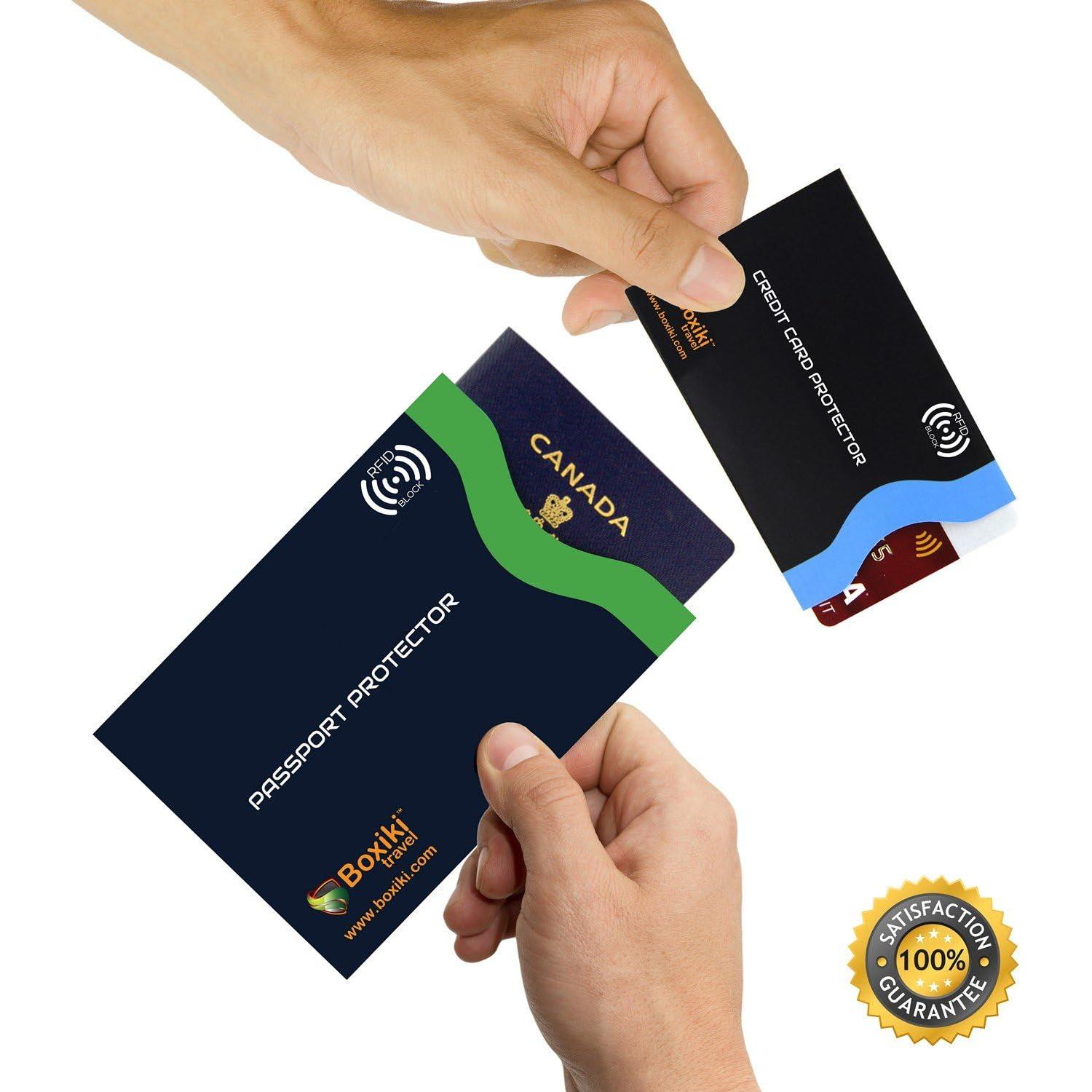 Mangas Bloqueadoras RFID Boxiki Travel, Set de 20, Protección Tarjetas