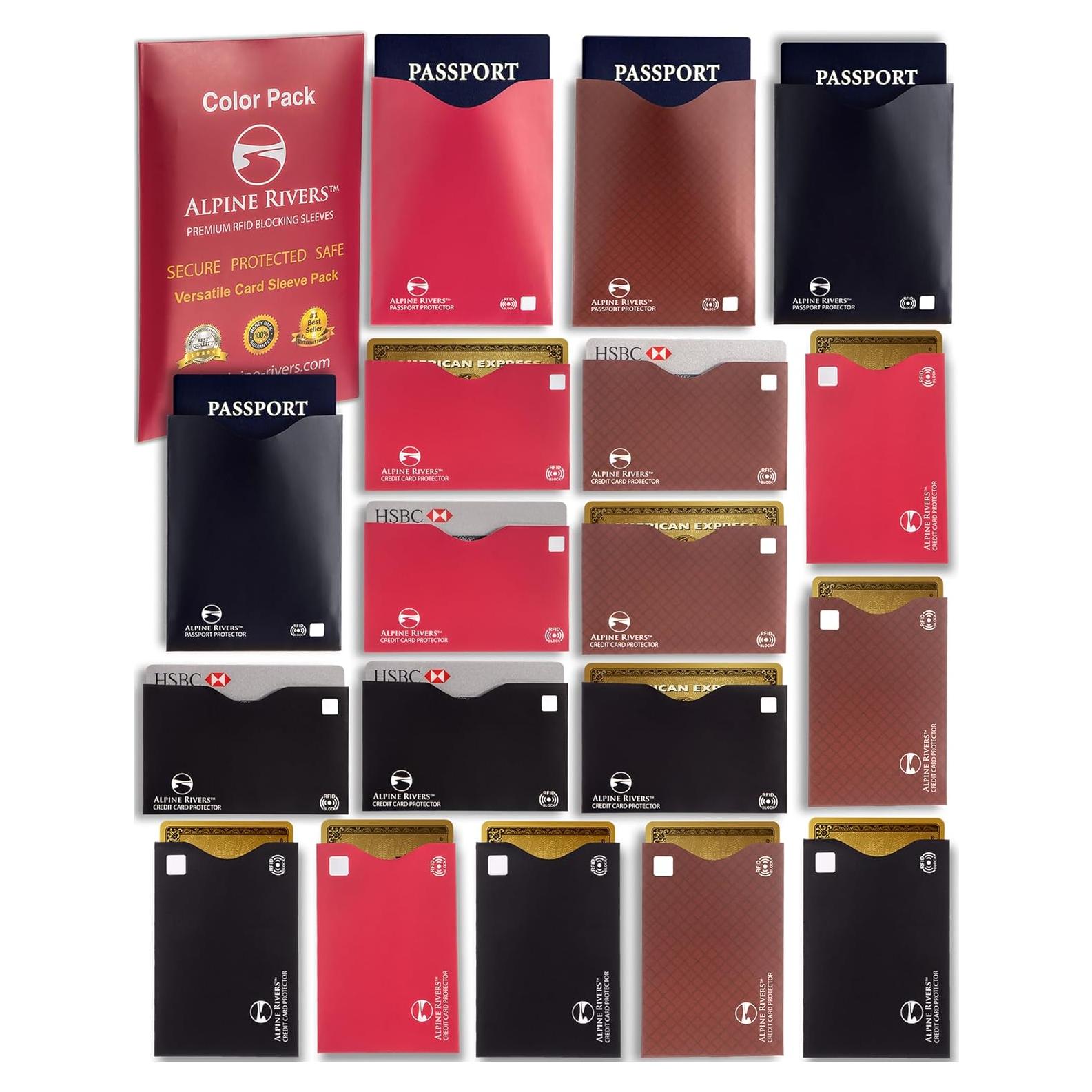 Set de Mangas Bloqueadoras RFID Alpine Rivers 18 Piezas