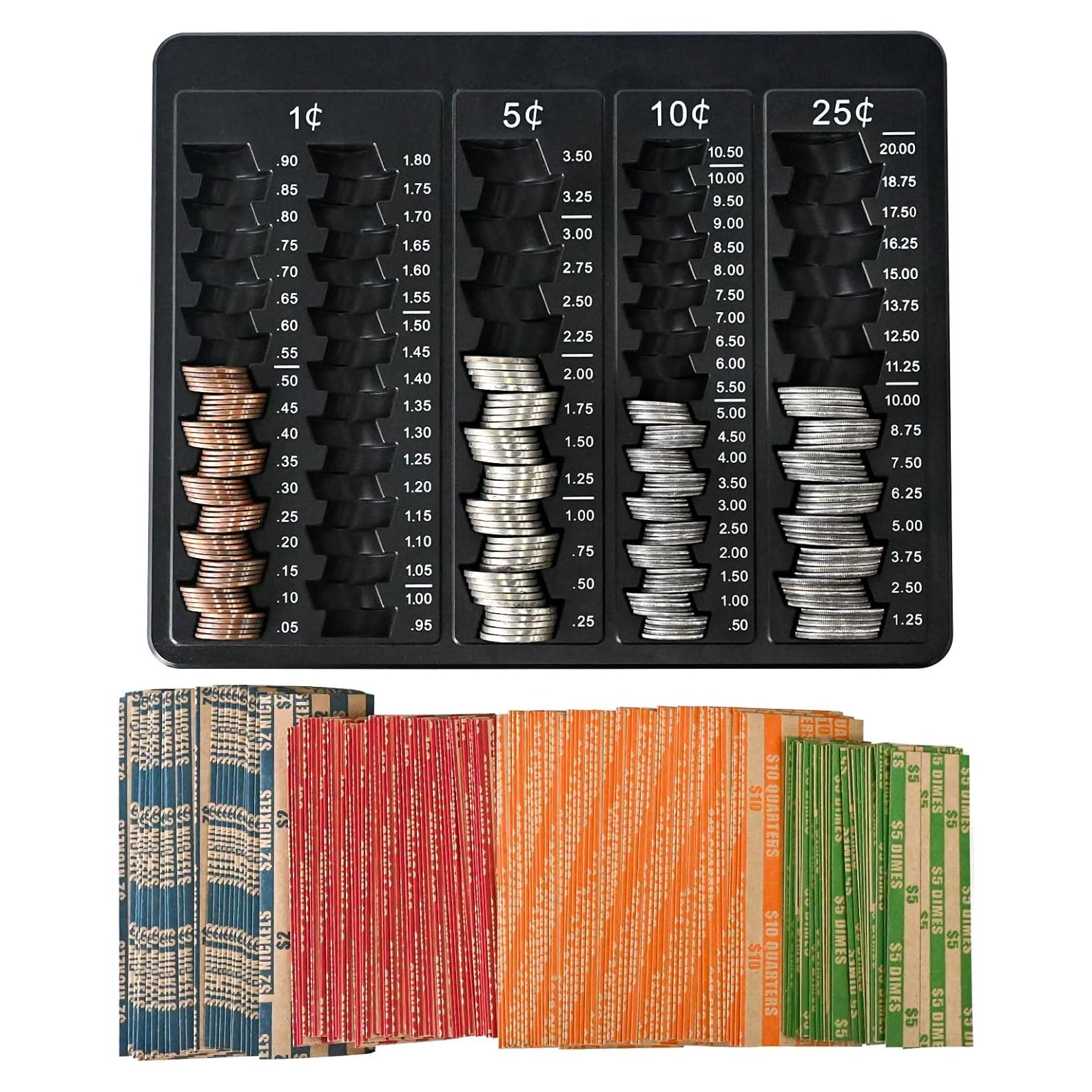 Bandeja Contadora de Monedas L LIKED Negra con 150 Envolturas