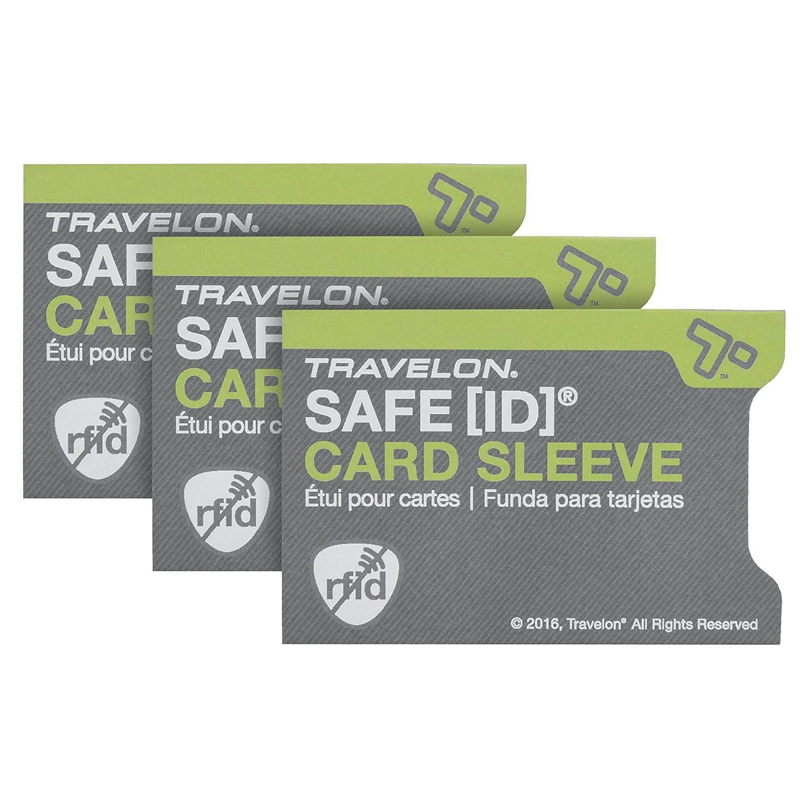 Set de 3 Fundas para Tarjetas RFID Travelon - Protección Viaje