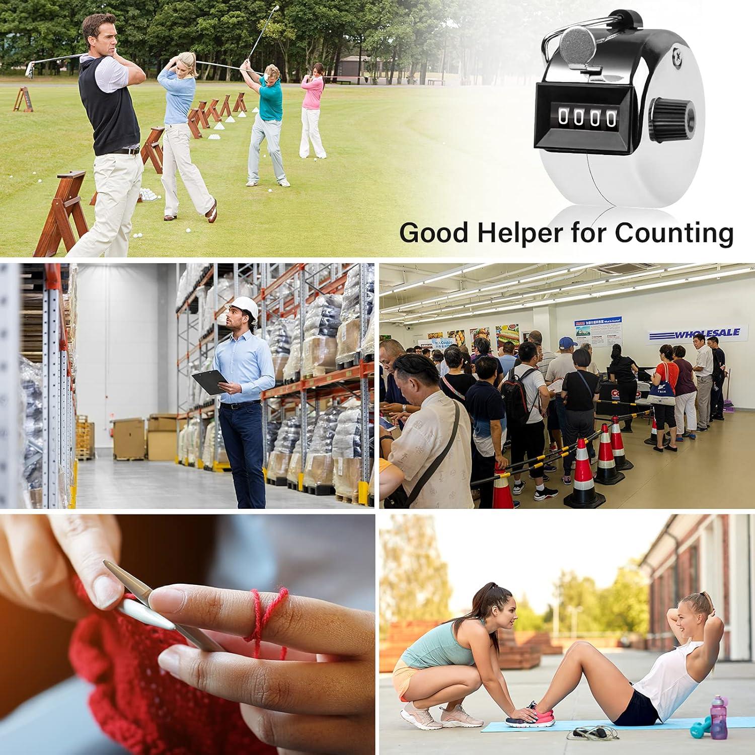 Contador de Clicker SDARMING de 4 Dígitos de Metal