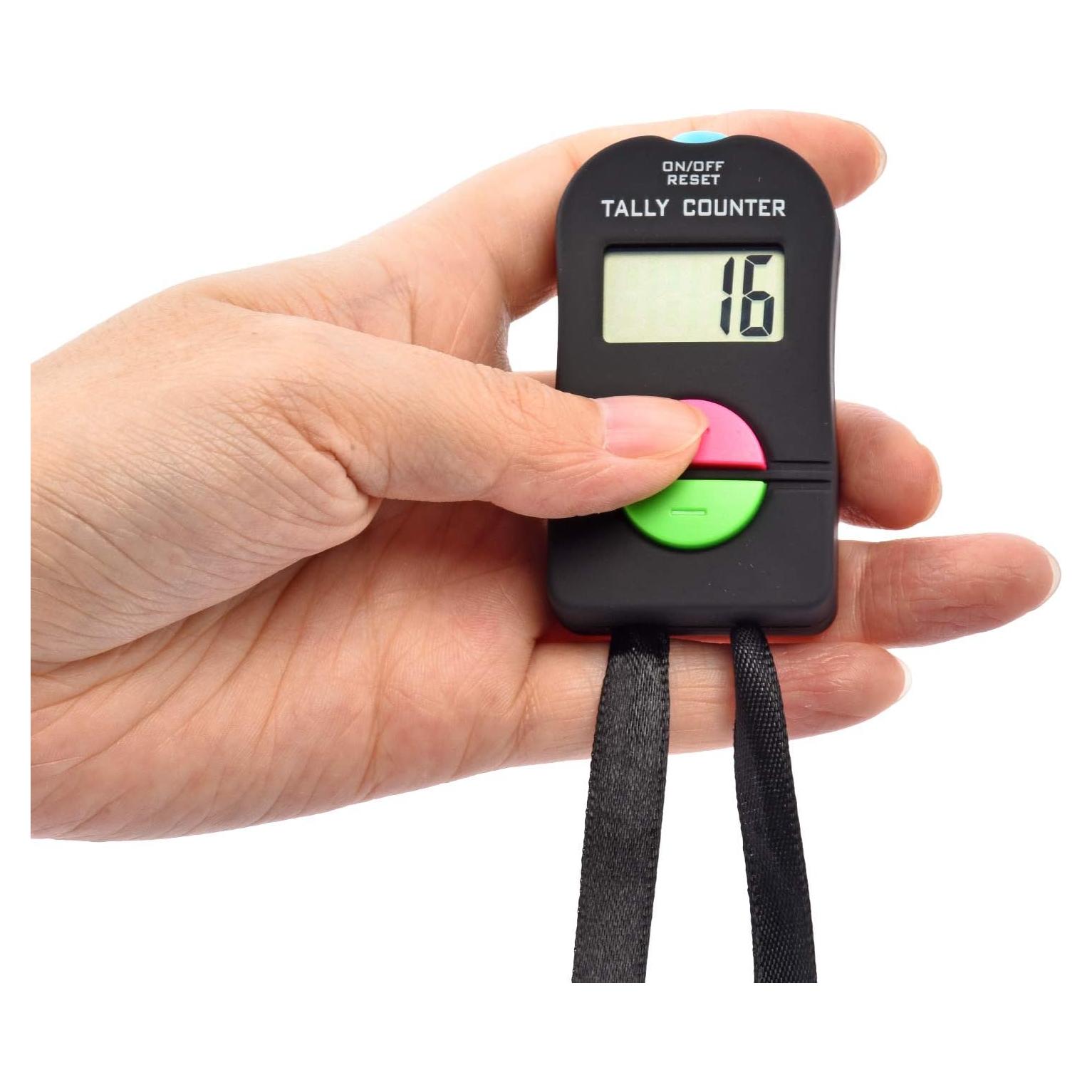 Contador Electrónico de Mano Tally 4 Dígitos con Cordón