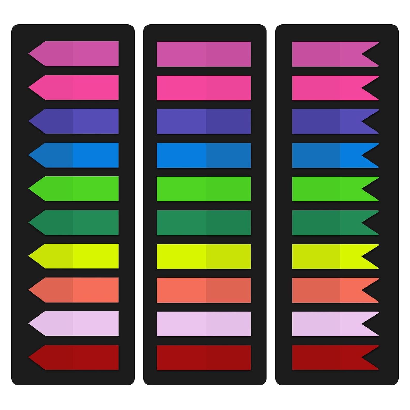 Marcadores de Página Adhesivos KICNIC 750 Pcs 10 Colores