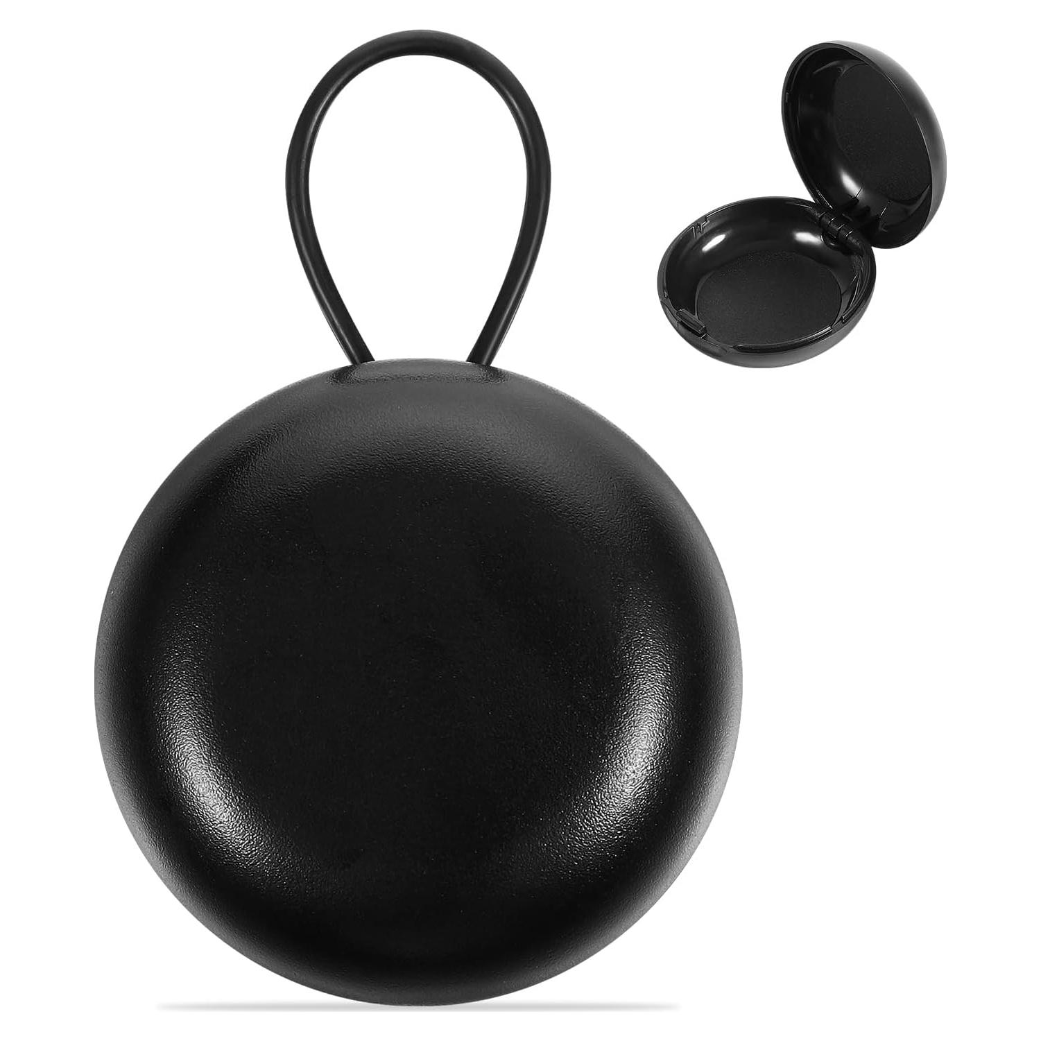 Estuche portátil para tapones de oídos YQQYG negro 3.8 cm