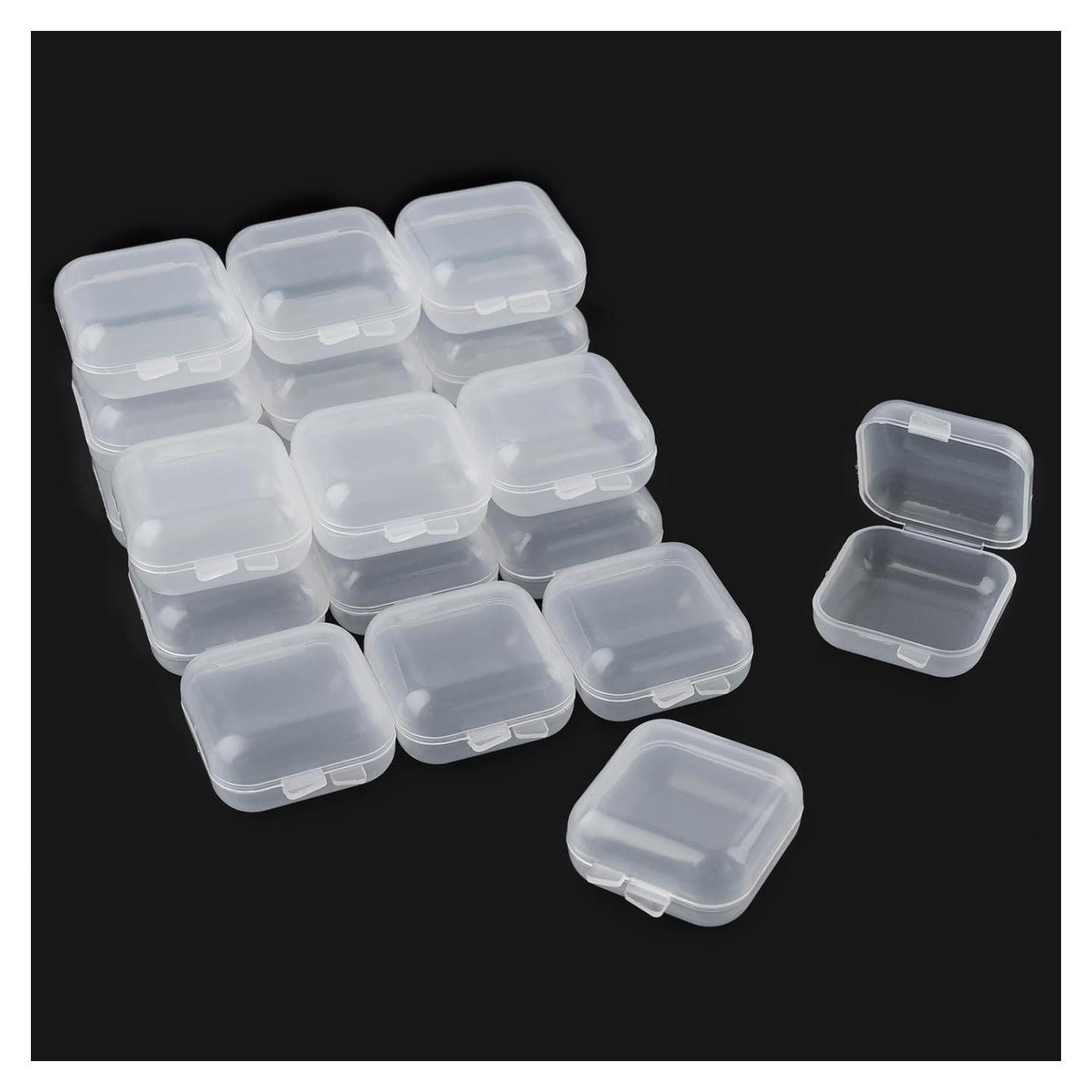 AUEAR Mini Cajas de Almacenamiento Cuadradas 40 Piezas 3.56cm