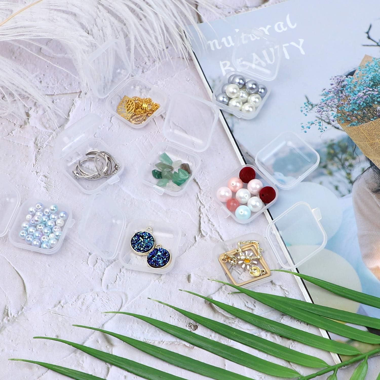 AUEAR Mini Cajas de Almacenamiento Cuadradas 40 Piezas 3.56cm