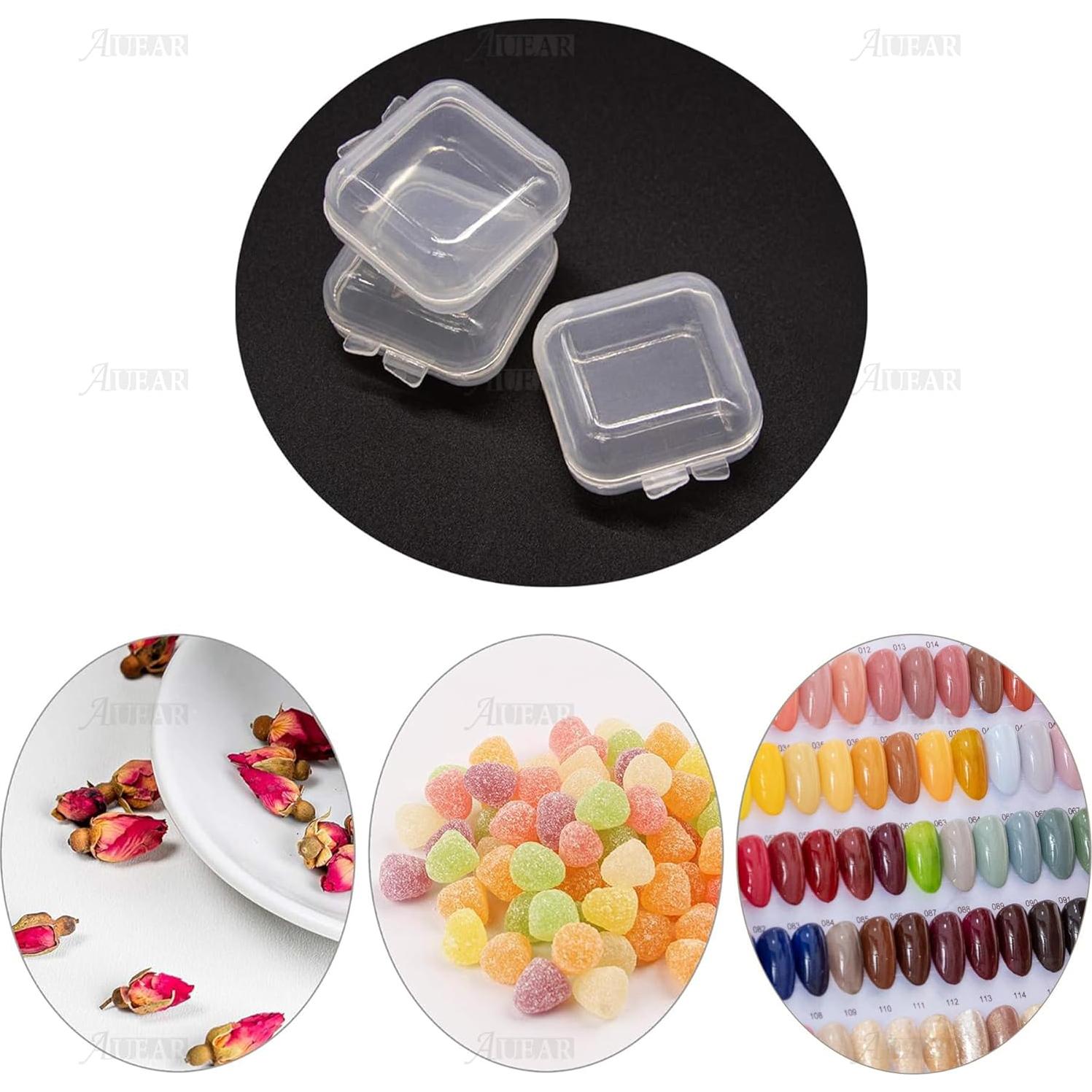 AUEAR Mini Cajas de Almacenamiento Cuadradas 40 Piezas 3.56cm