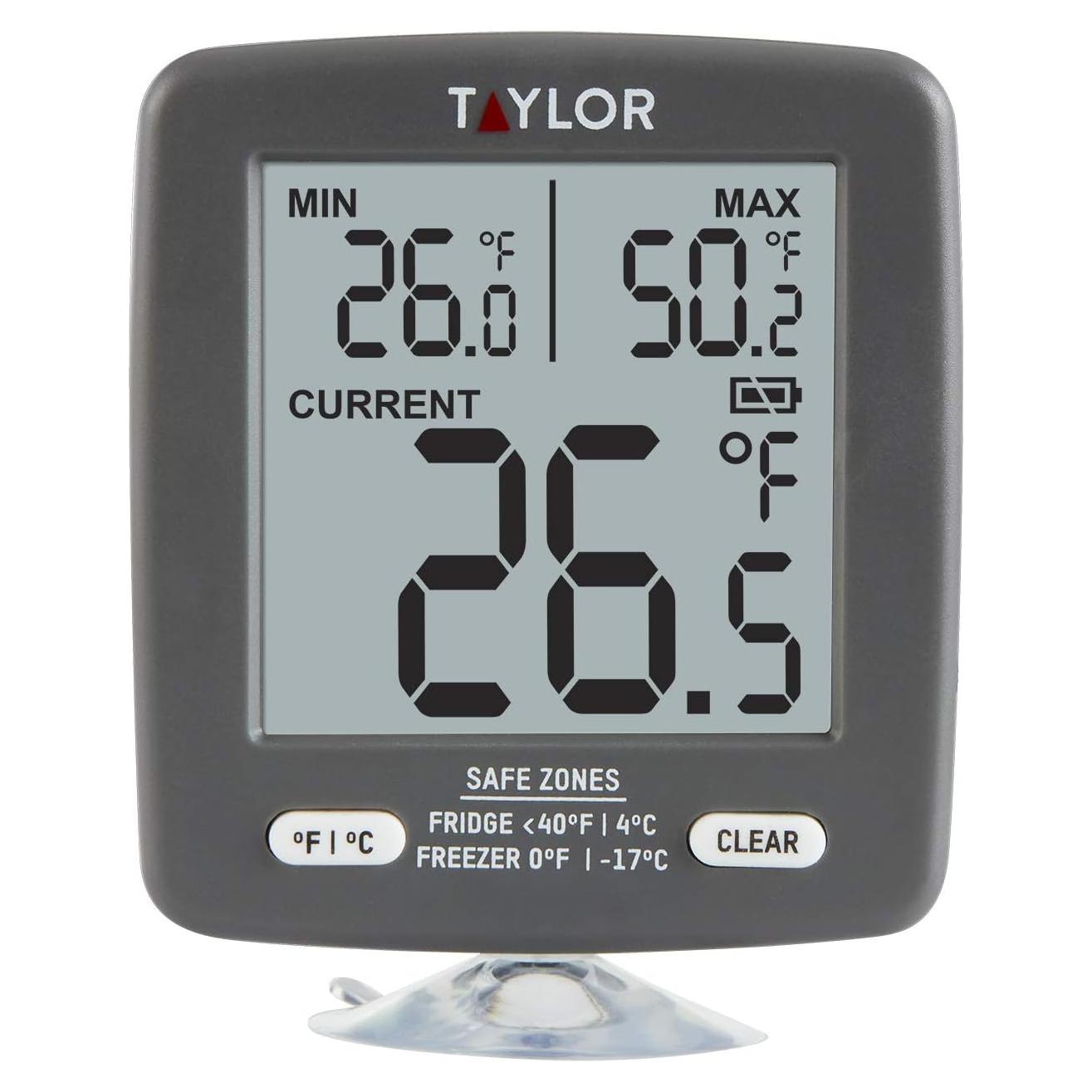 Termómetro Digital para Refrigerador y Congelador Taylor - Pantalla LCD 2"