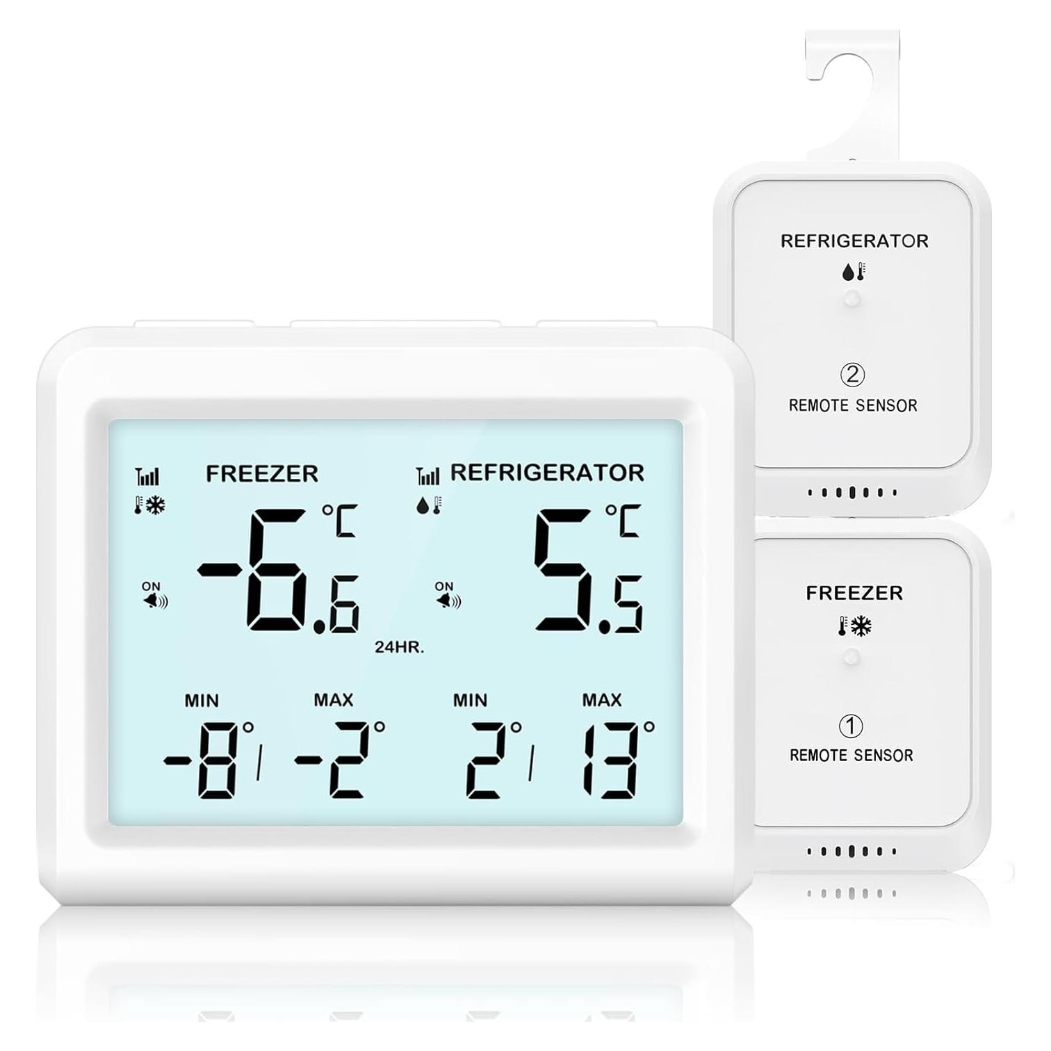 Termómetro Inalámbrico para Refrigerador Temracha WA150KM - Alarma y Retroiluminación