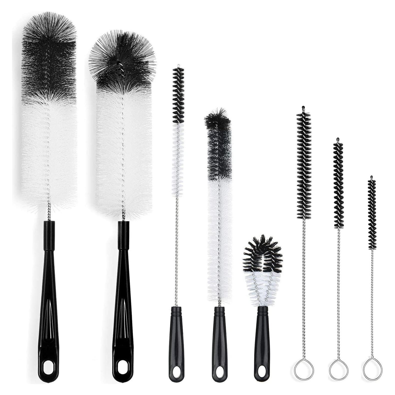 ALINK Juego de 8 Cepillos de Limpieza para Botellas y Popotes