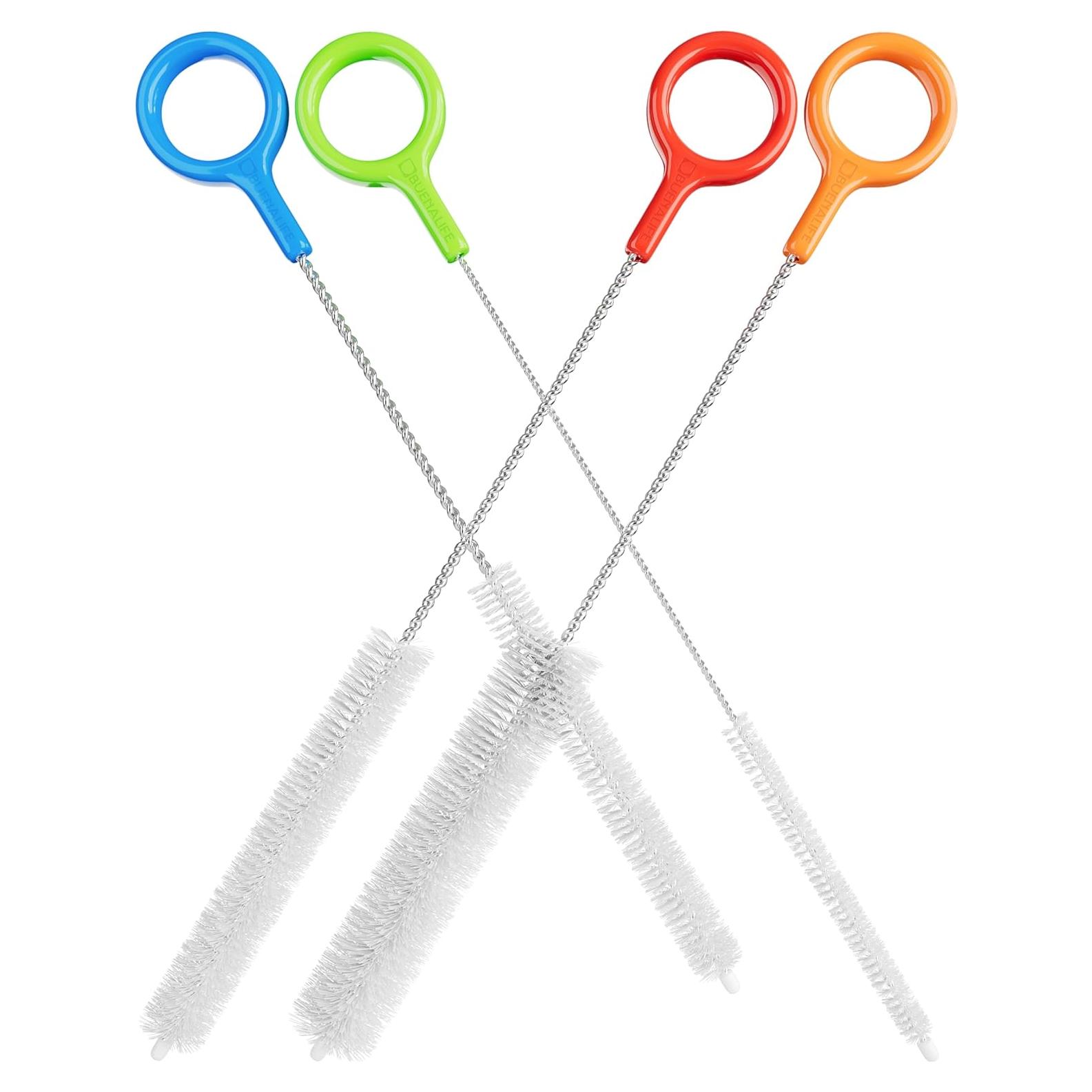 Juego de 4 Cepillos de Limpieza Buenalife - Acero Inoxidable