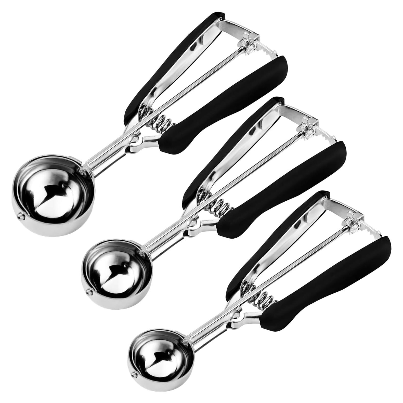 Juego de cucharas para galletas HOMURE - Acero inoxidable 3 tamaños