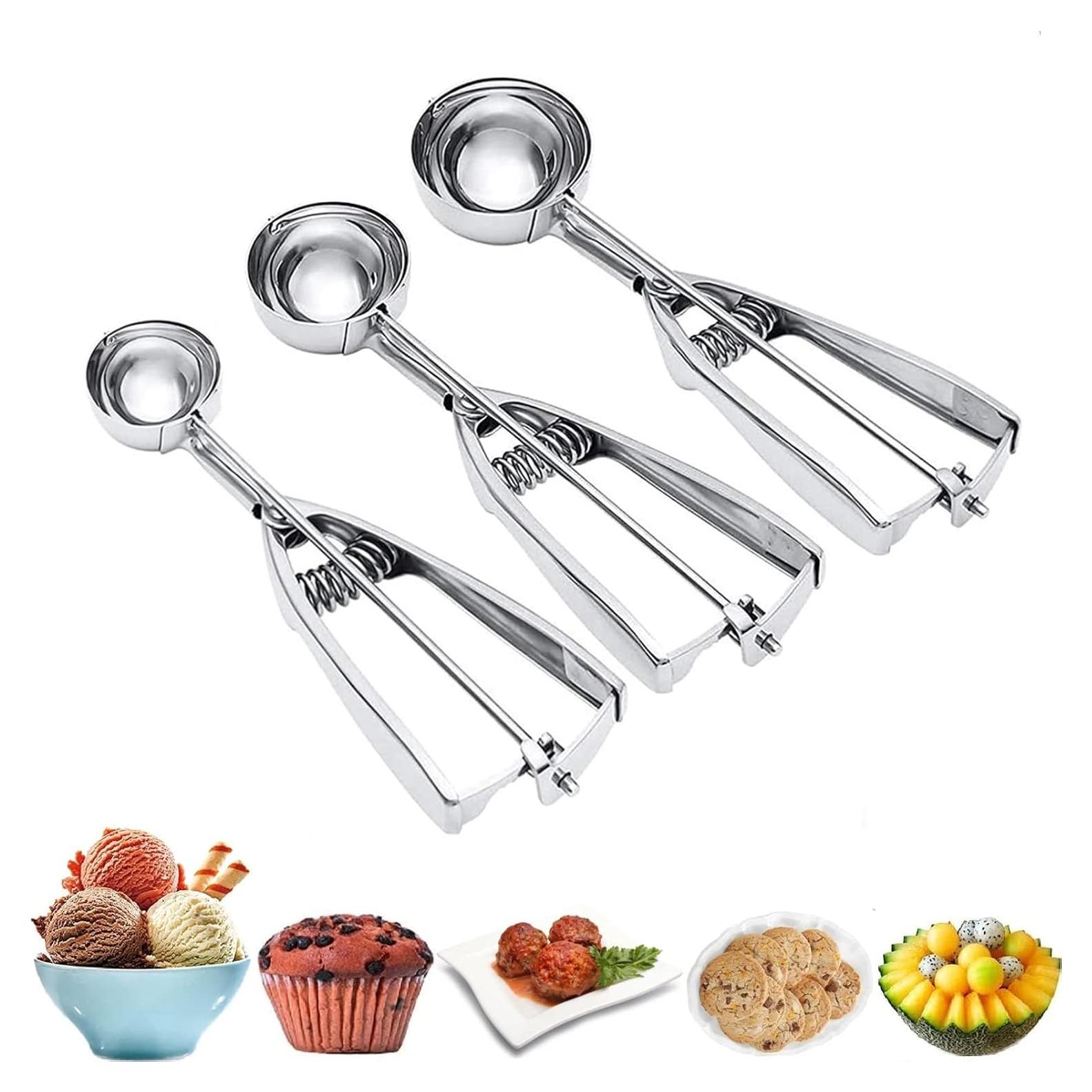 Set de 3 Cucharas para Galletas OTEHETOT de Acero Inoxidable