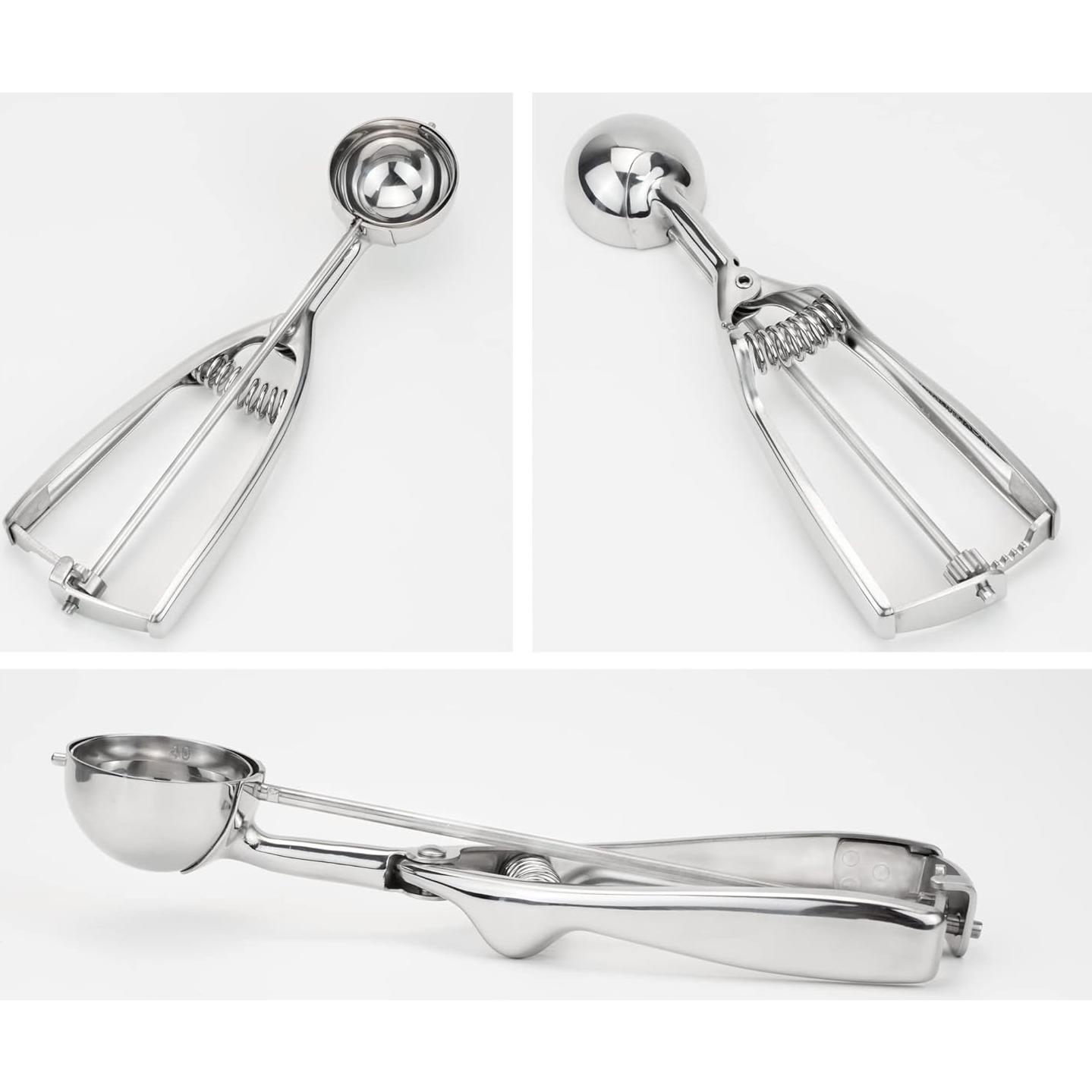 Cucharón Profesional Acero Inoxidable 18/8 #40 para Galletas