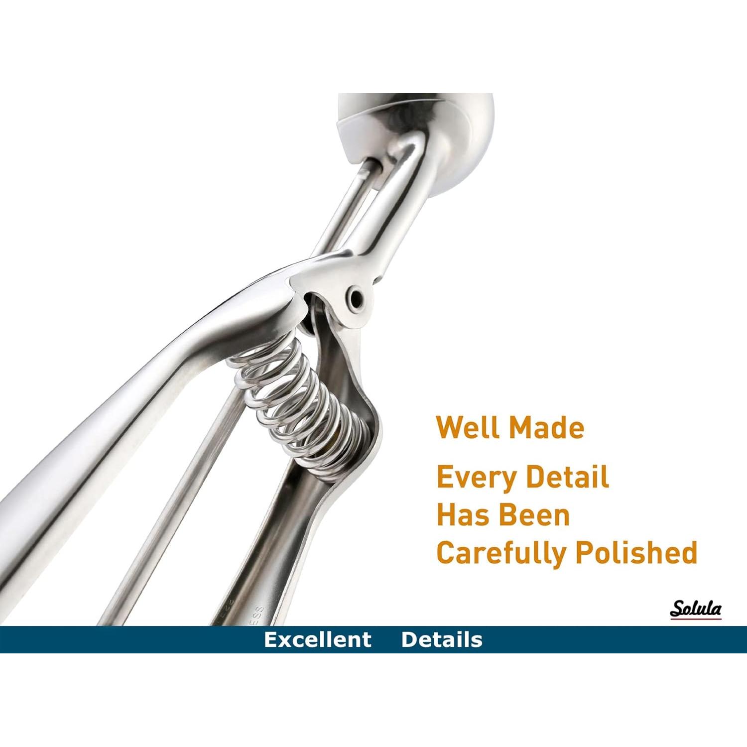 Cucharón Profesional Acero Inoxidable 18/8 #40 para Galletas