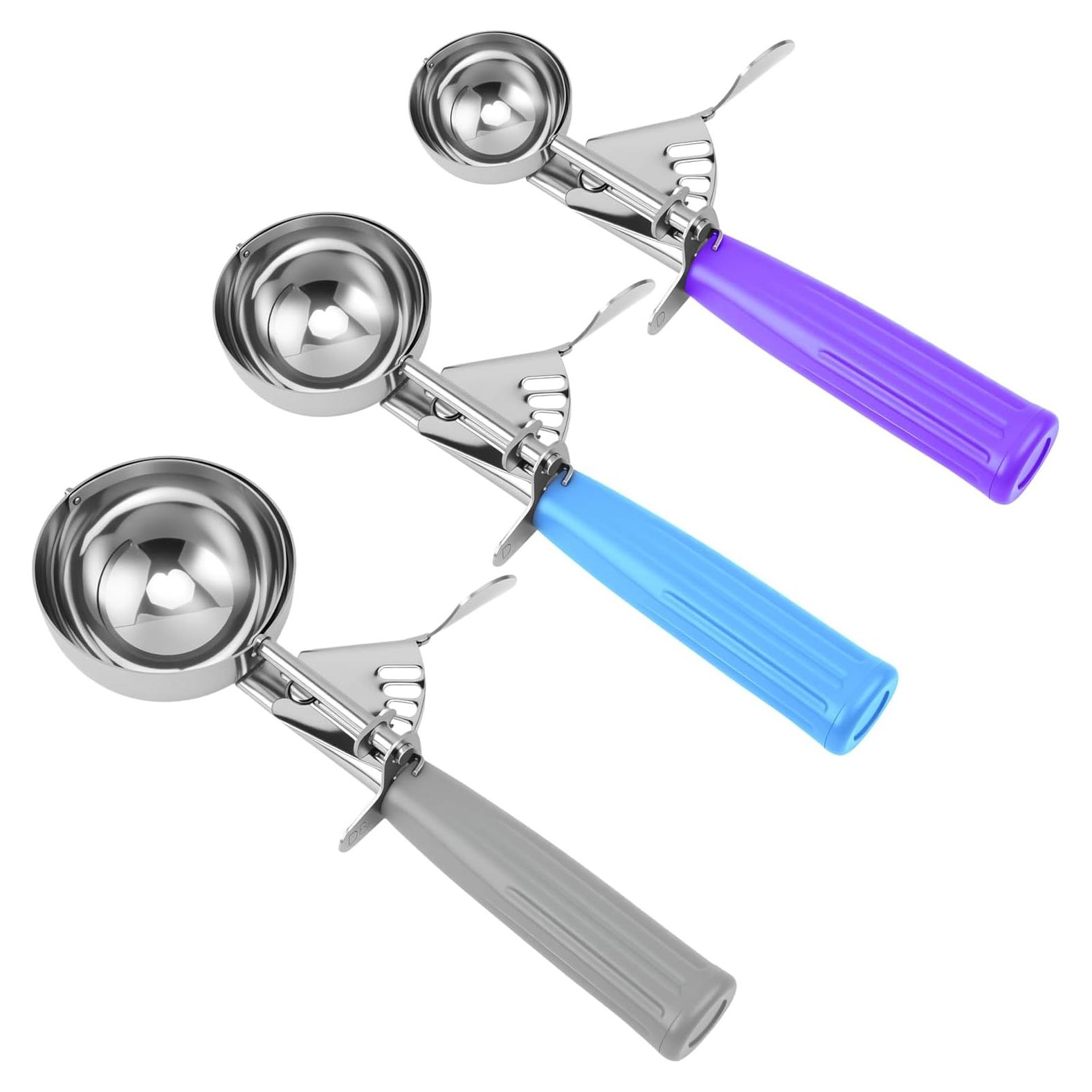 Juego de cucharas dosificadoras JUNADAEL - 3 tamaños 34g, 57g, 113g