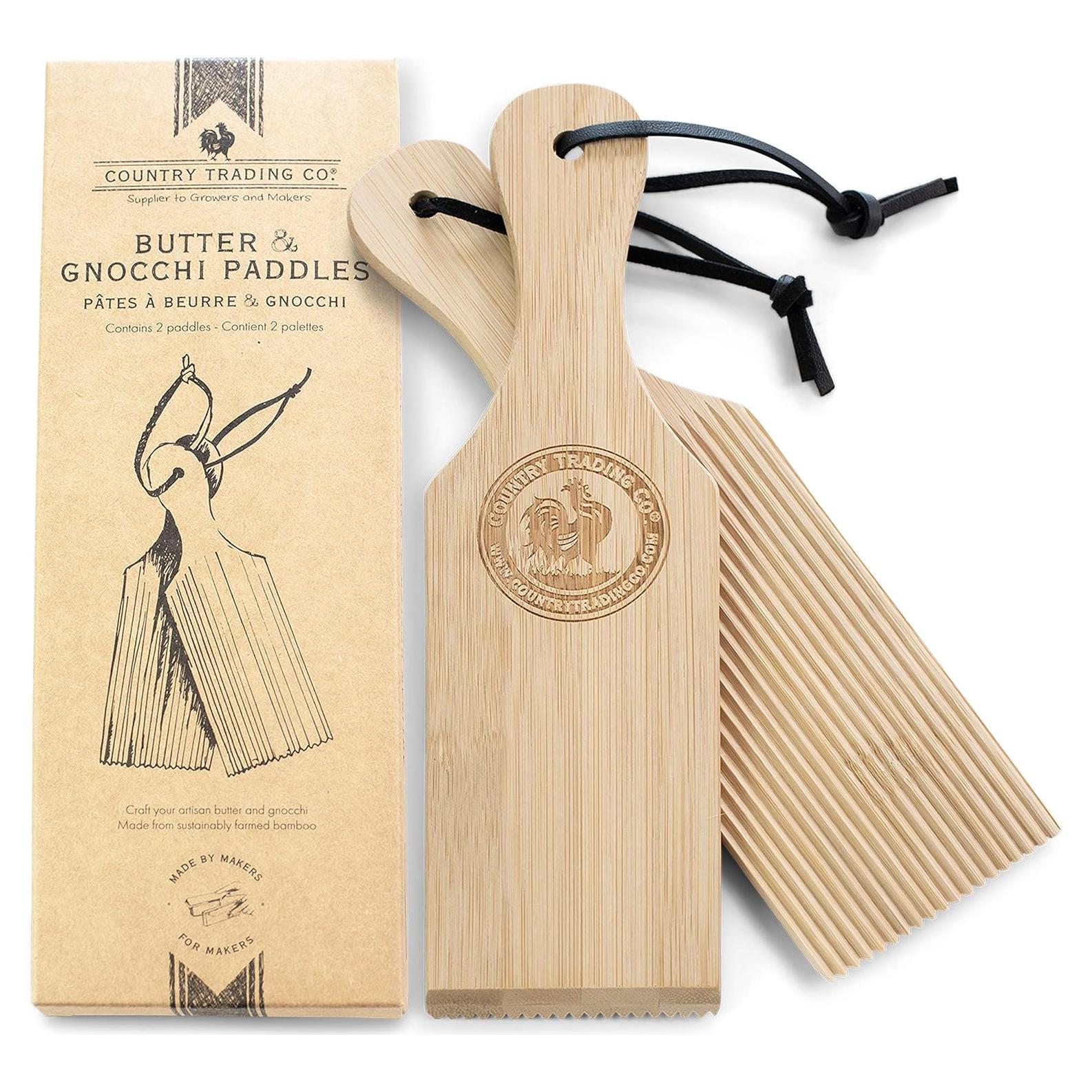 Set de 2 Tablas de Gnocchi y Palas de Mantequilla Country Trading