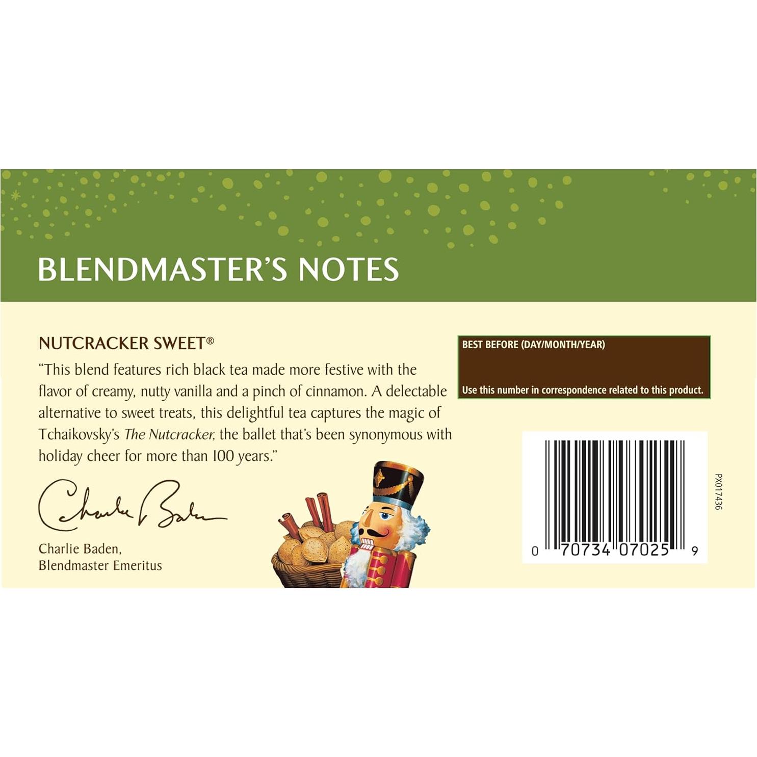 Té Negro Dulce de Cascanueces Celestial Seasonings 18 Cuentos