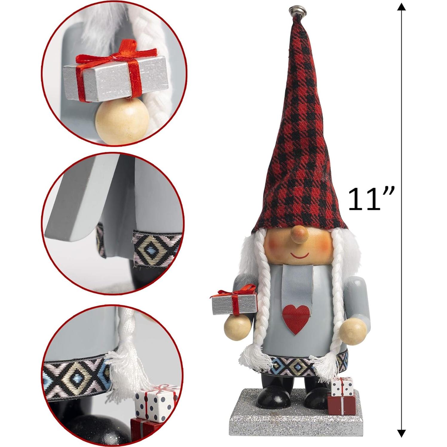Adorno Navideño Cascanueces Funpeny 2 Gnomos 27.94 cm