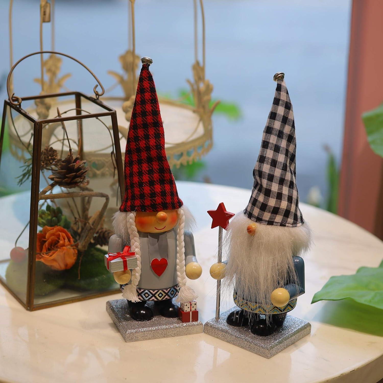 Adorno Navideño Cascanueces Funpeny 2 Gnomos 27.94 cm