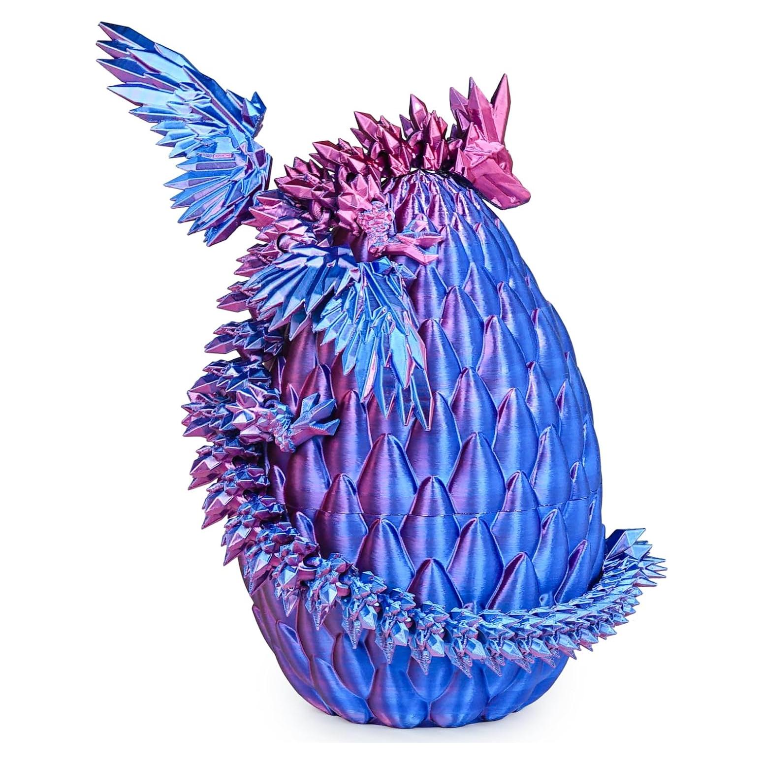 Huevo de Dragón Gradiente Grande Azul Púrpura Juguete