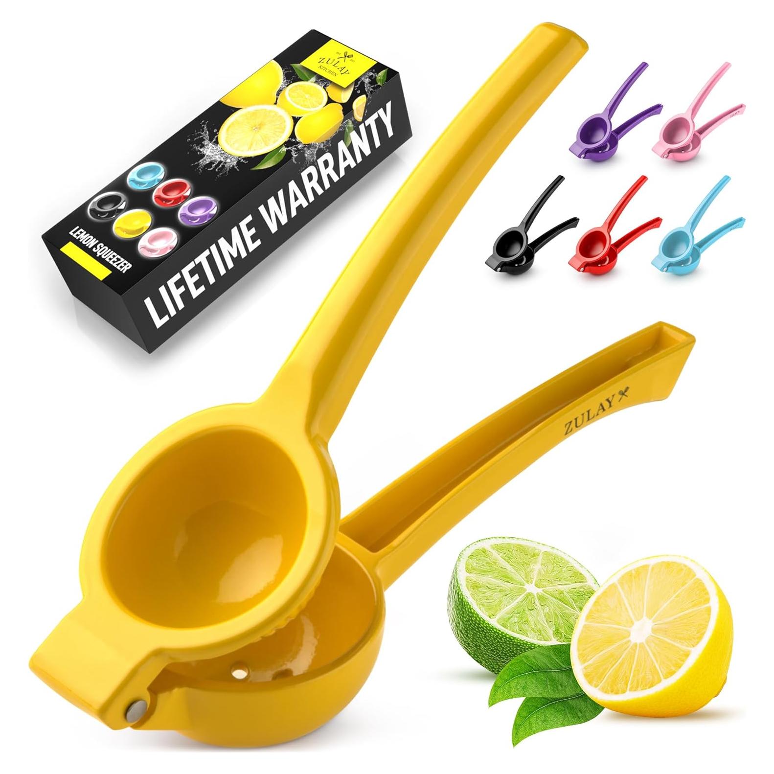 Exprimidor de Limón Manual Zulay Kitchen - Aluminio Amarillo