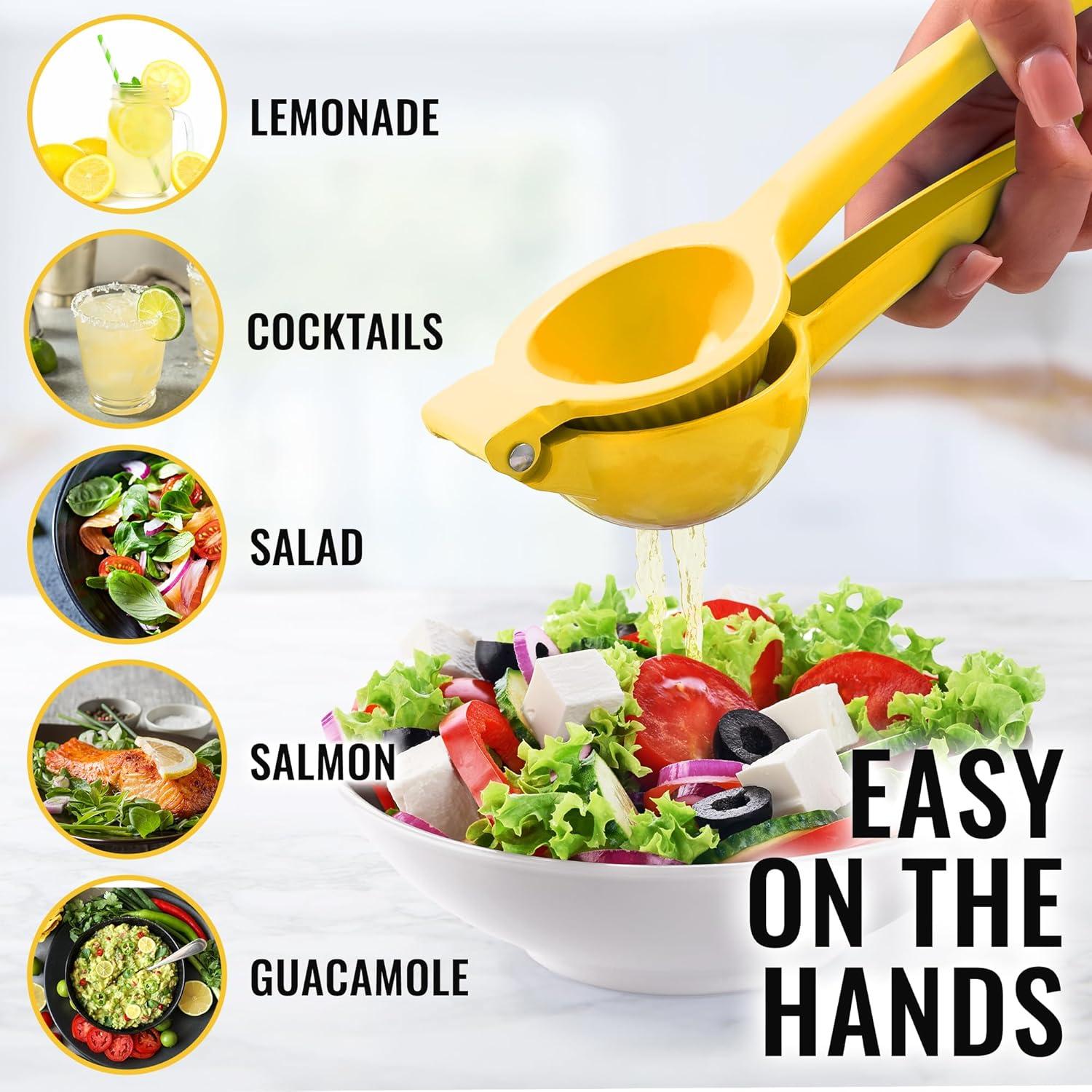 Exprimidor de Limón Manual Zulay Kitchen - Aluminio Amarillo