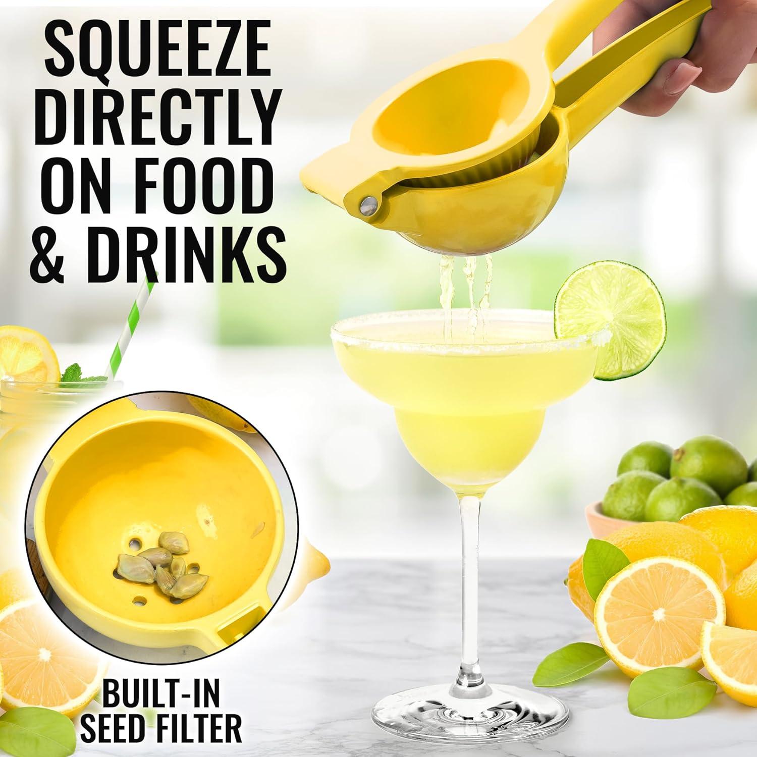 Exprimidor de Limón Manual Zulay Kitchen - Aluminio Amarillo