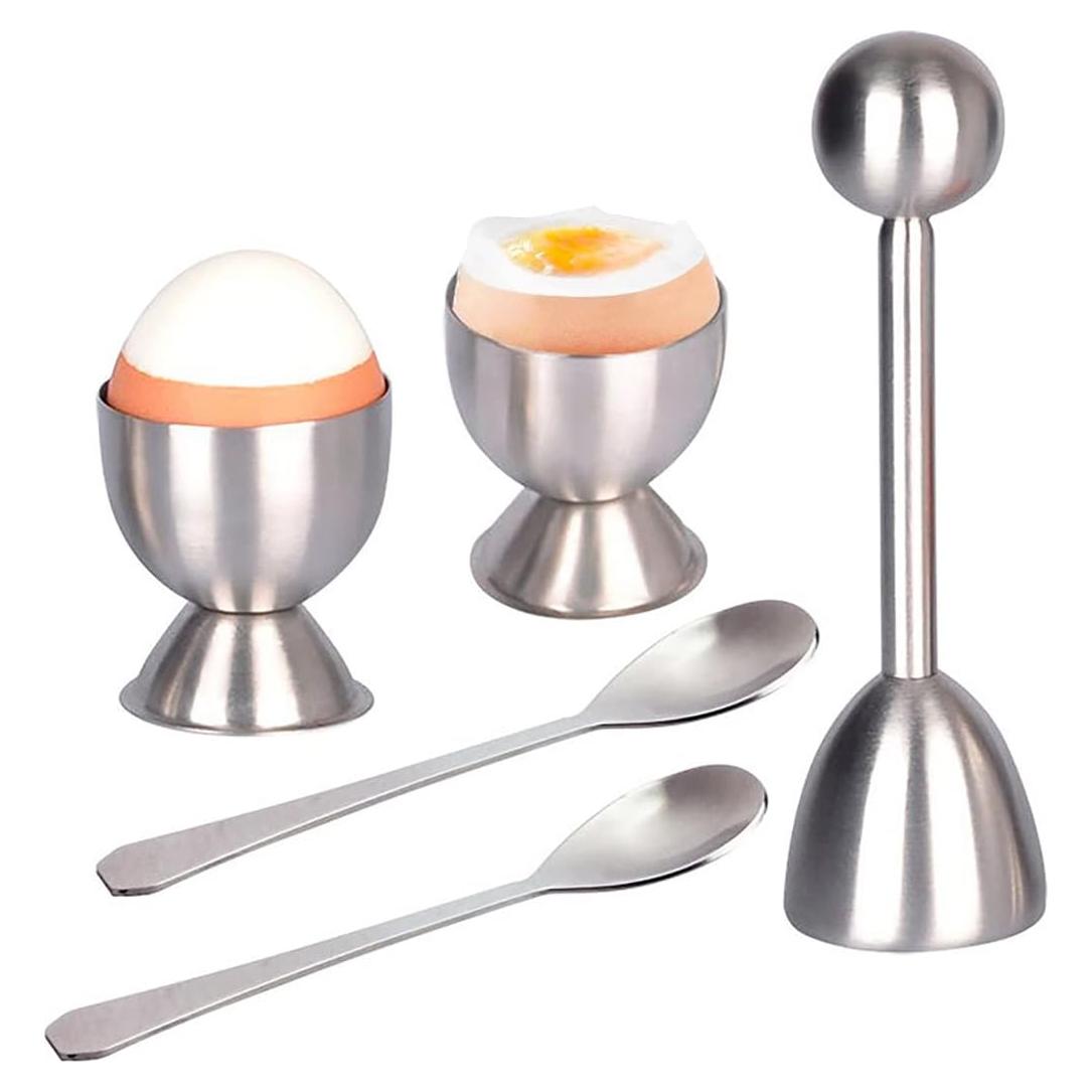 Juego de Cortadores de Huevos Xicennego 5 Piezas Acero Inoxidable