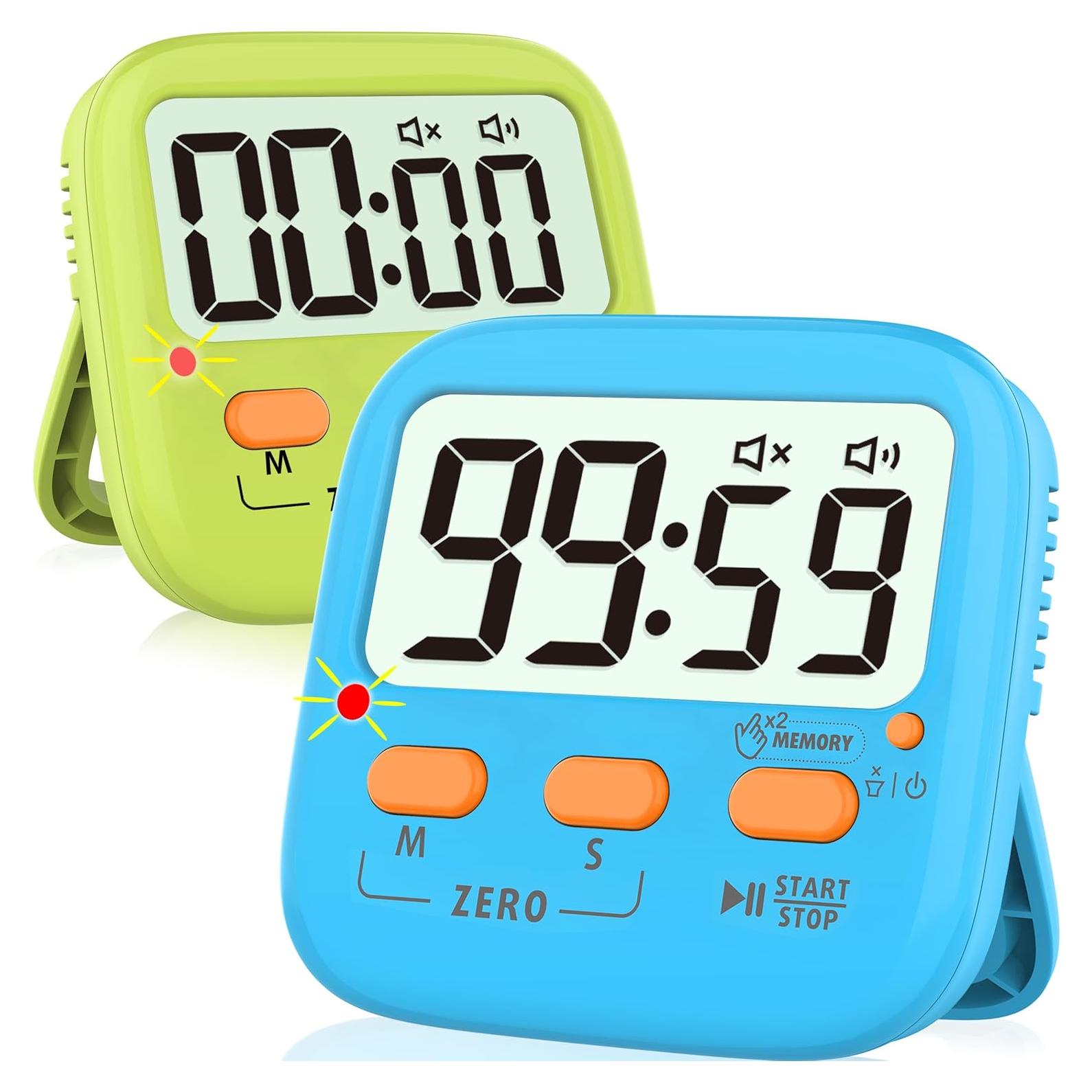 Temporizadores Digitales Magnéticos Azosowo - Paquete de 2