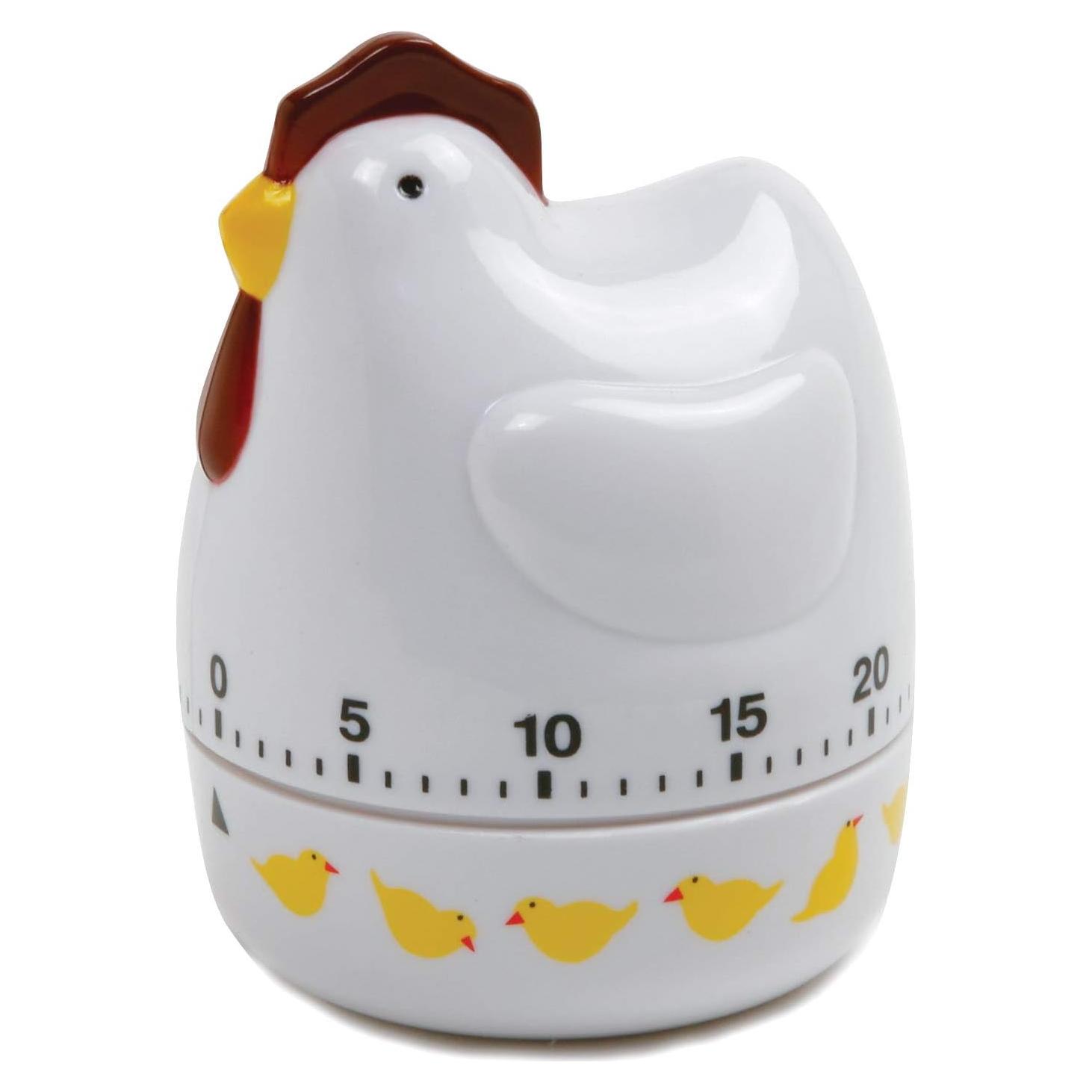 Temporizador de cocina Norpro 60 min diseño pollo colorido