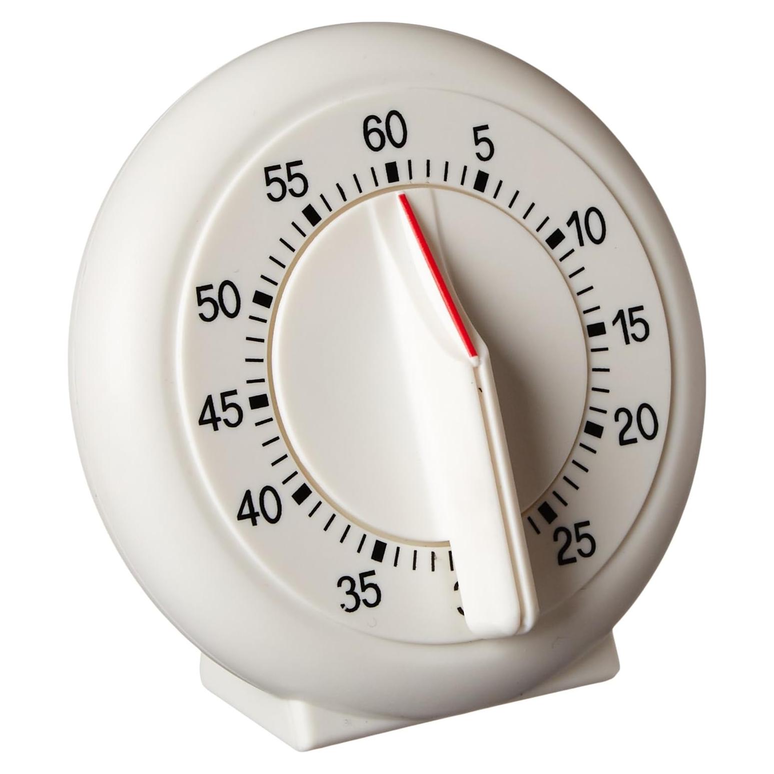 Temporizador de Cocina Norpro 60 Minutos Blanco Fácil de Leer