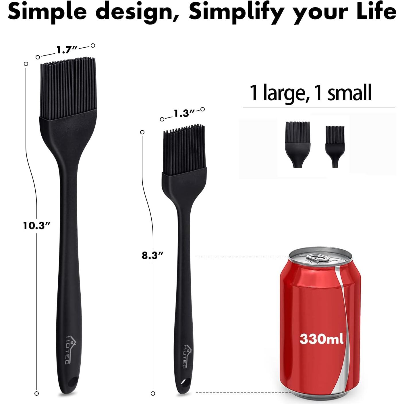 Brochas de Silicona Resistentes al Calor Hotec - 2 Piezas