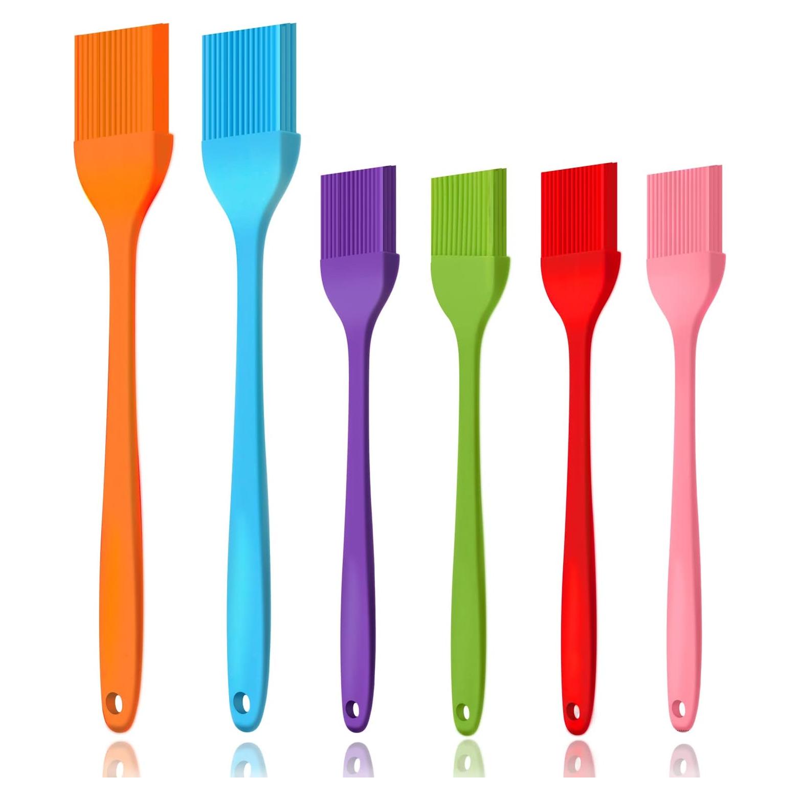 6 Brochas de Silicona Cualork para Basting y Pastelería