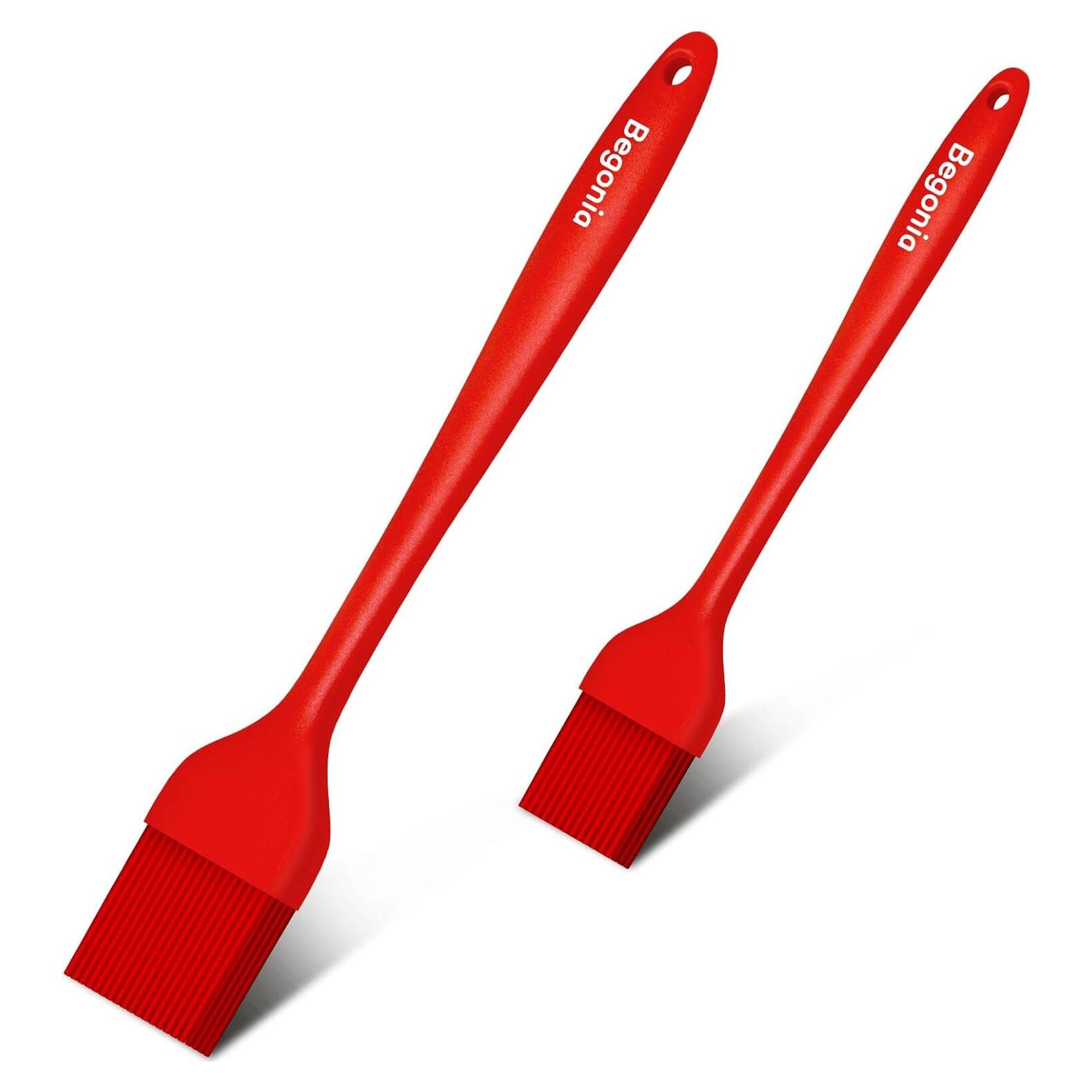 Brocha de Silicona Begonia 2 Piezas Resistente al Calor 26.5 cm