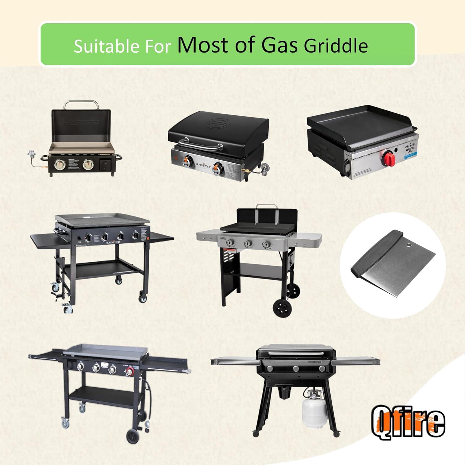 Raspador de Plancha Qfire GS-01 Acero Inoxidable 15.24 cm