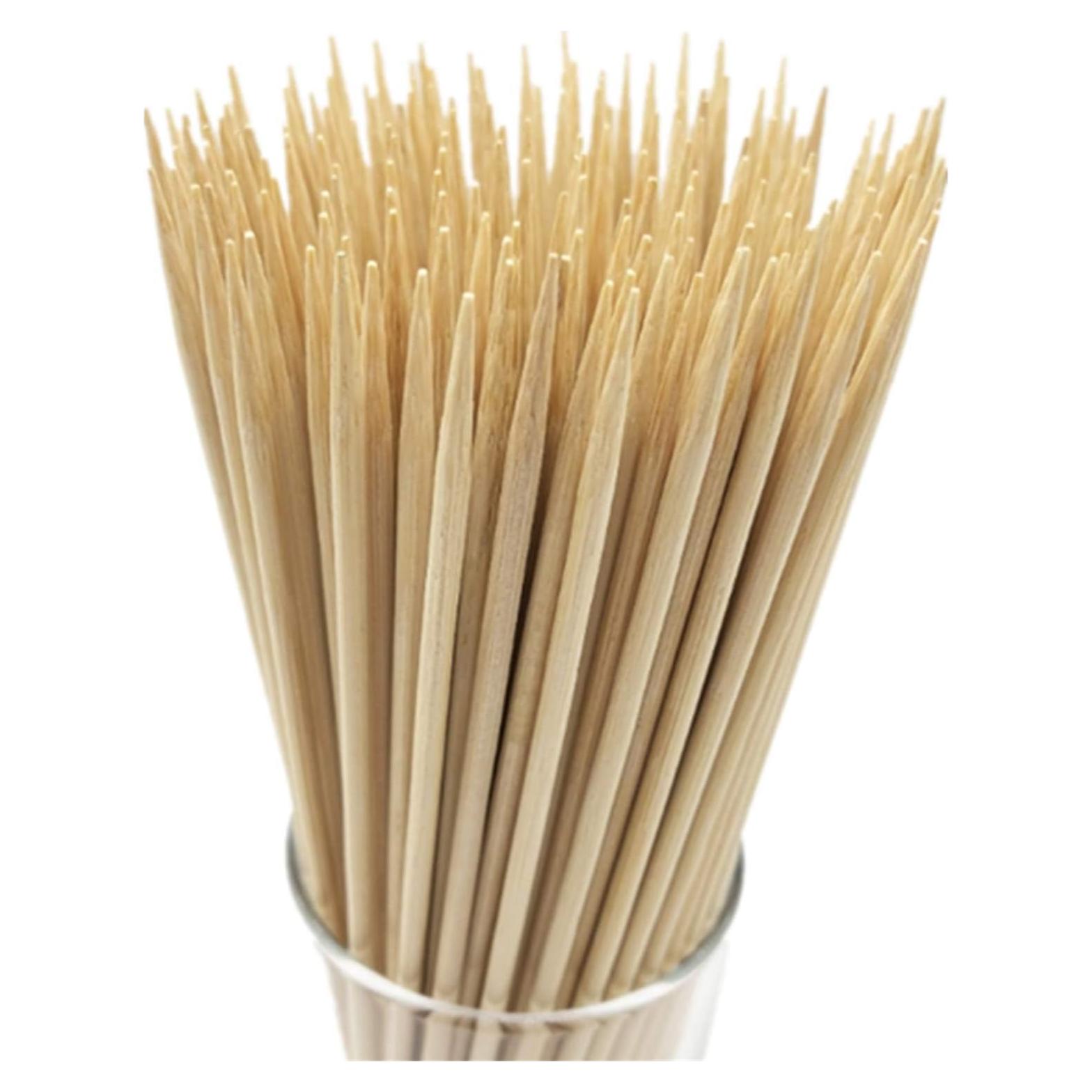 Pinchos de Bambú Natural HOPELF 30.48 cm 100 Piezas BBQ