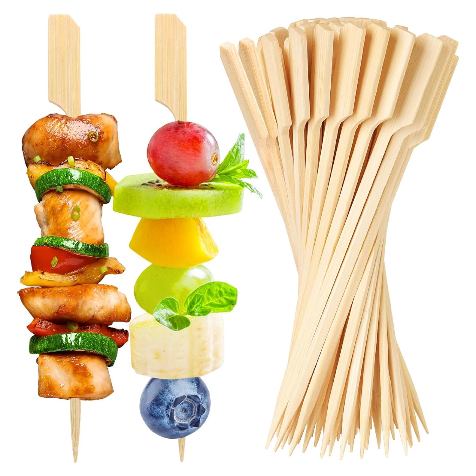 200 Pinchos de Bambú 15.24 cm DOUDOULE para Aperitivos