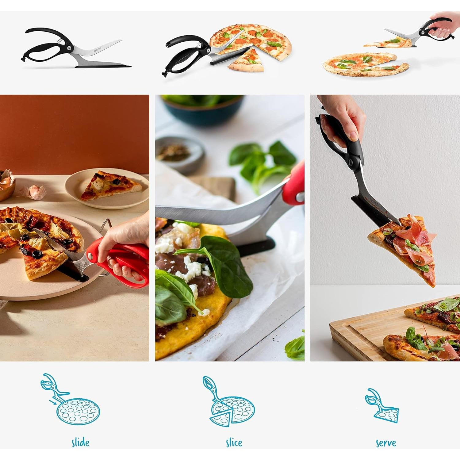 Tijeras para Pizza Dreamfarm Scizza 2-en-1 Acero Inoxidable