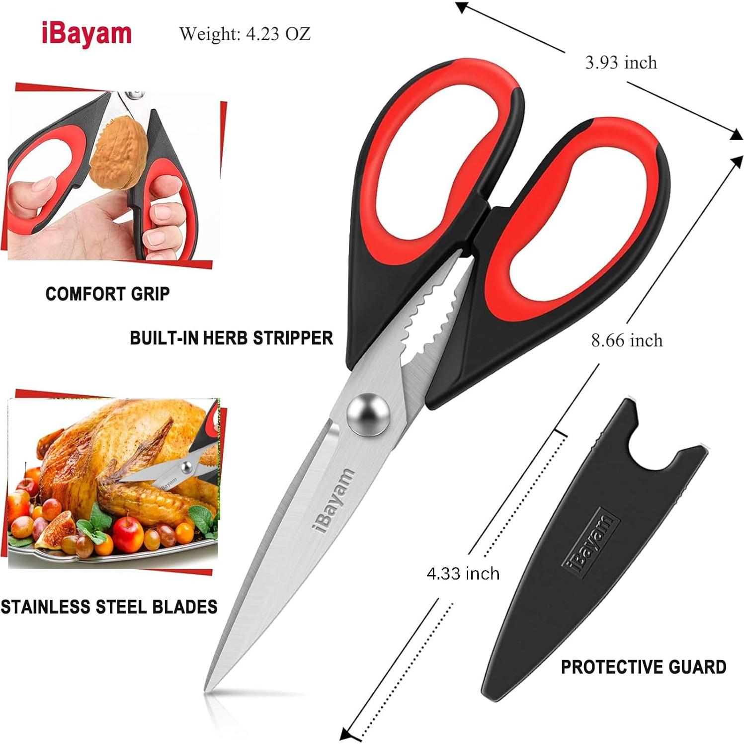 Tijeras de Cocina iBayam Set de 2 Acero Inoxidable 22 cm