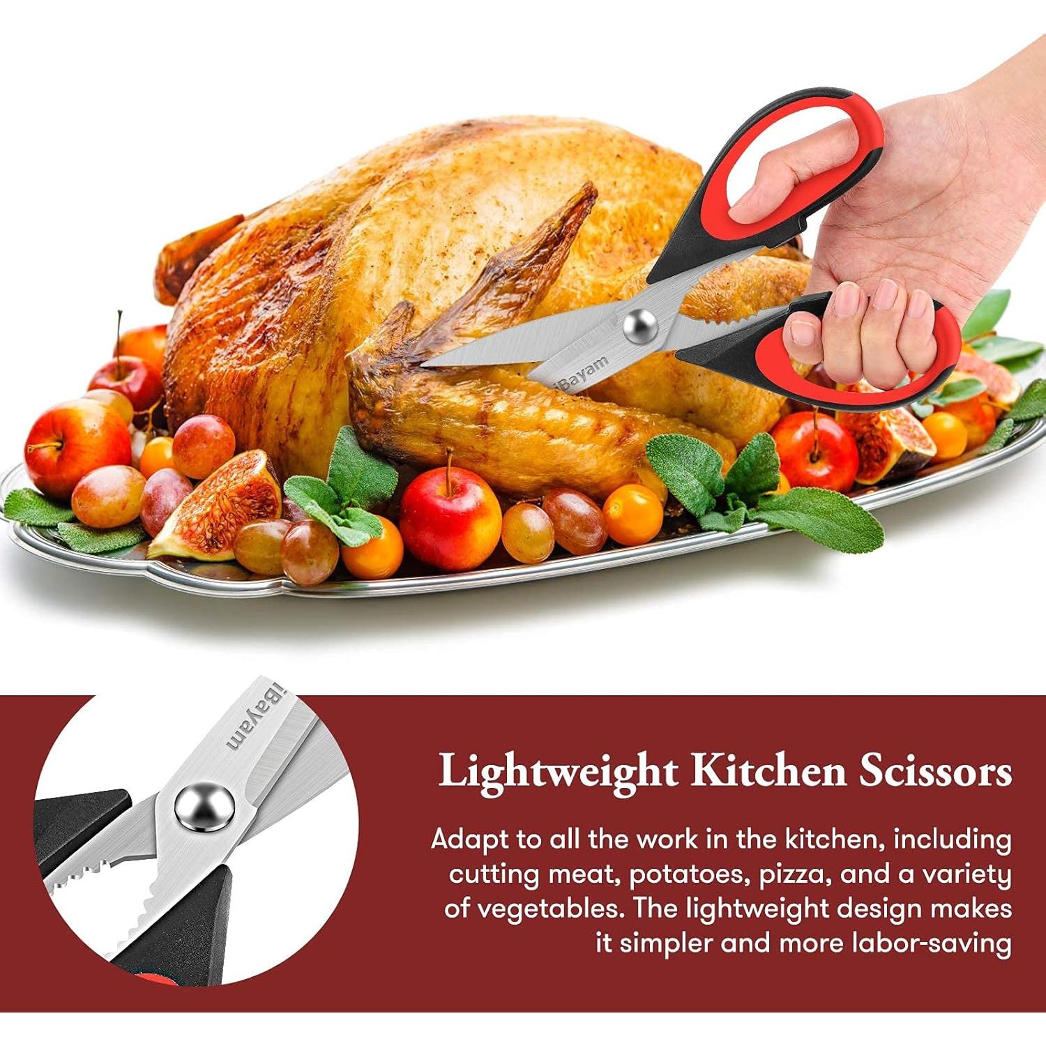 Tijeras de Cocina iBayam Set de 2 Acero Inoxidable 22 cm