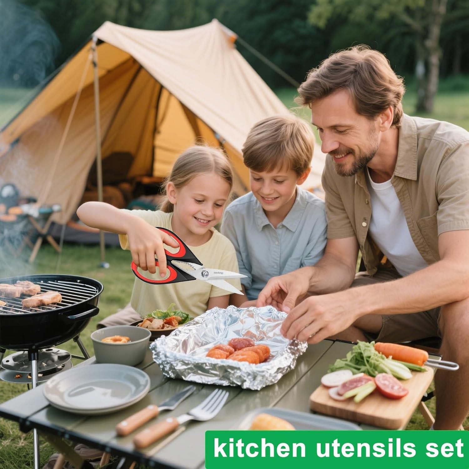 Tijeras de Cocina iBayam Set de 2 Acero Inoxidable 22 cm