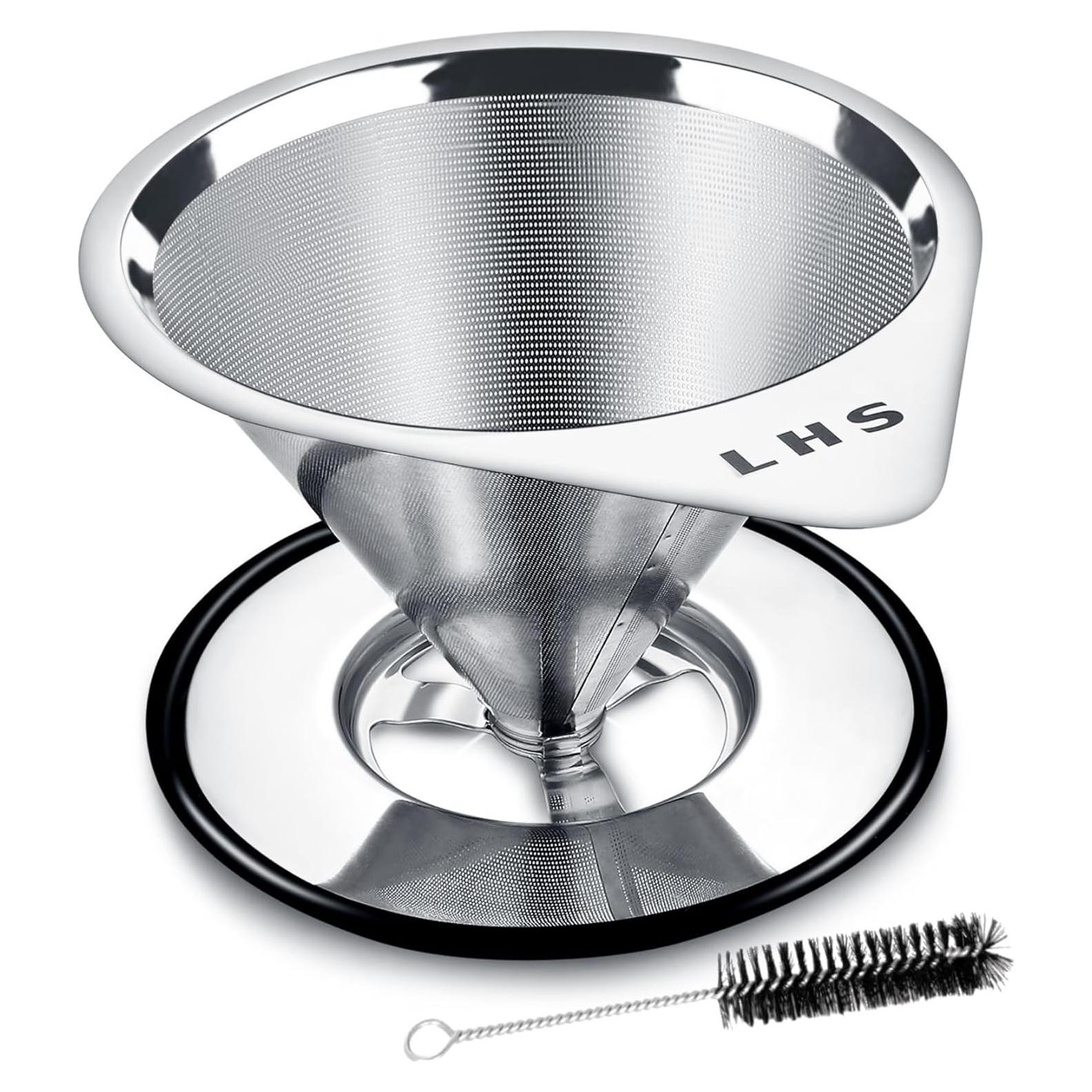 Goteador de Café LHS Acero Inoxidable 1-2 Tazas Reutilizable