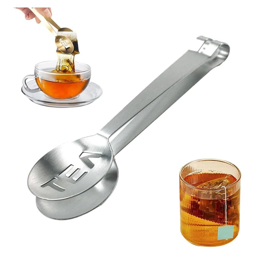 Pinzas para Té de Acero Inoxidable GANPUB - Versátiles y Prácticas