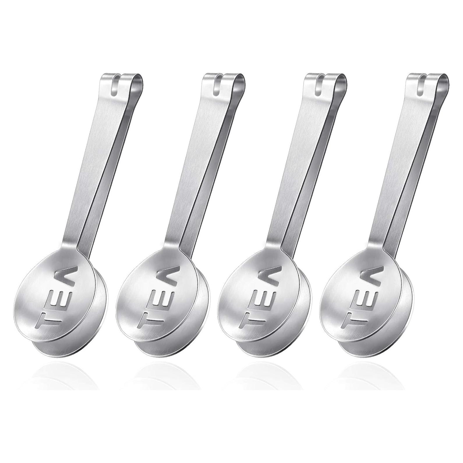 Pinzas Exprimidoras de Té Patelai - Acero Inoxidable (4 Piezas)