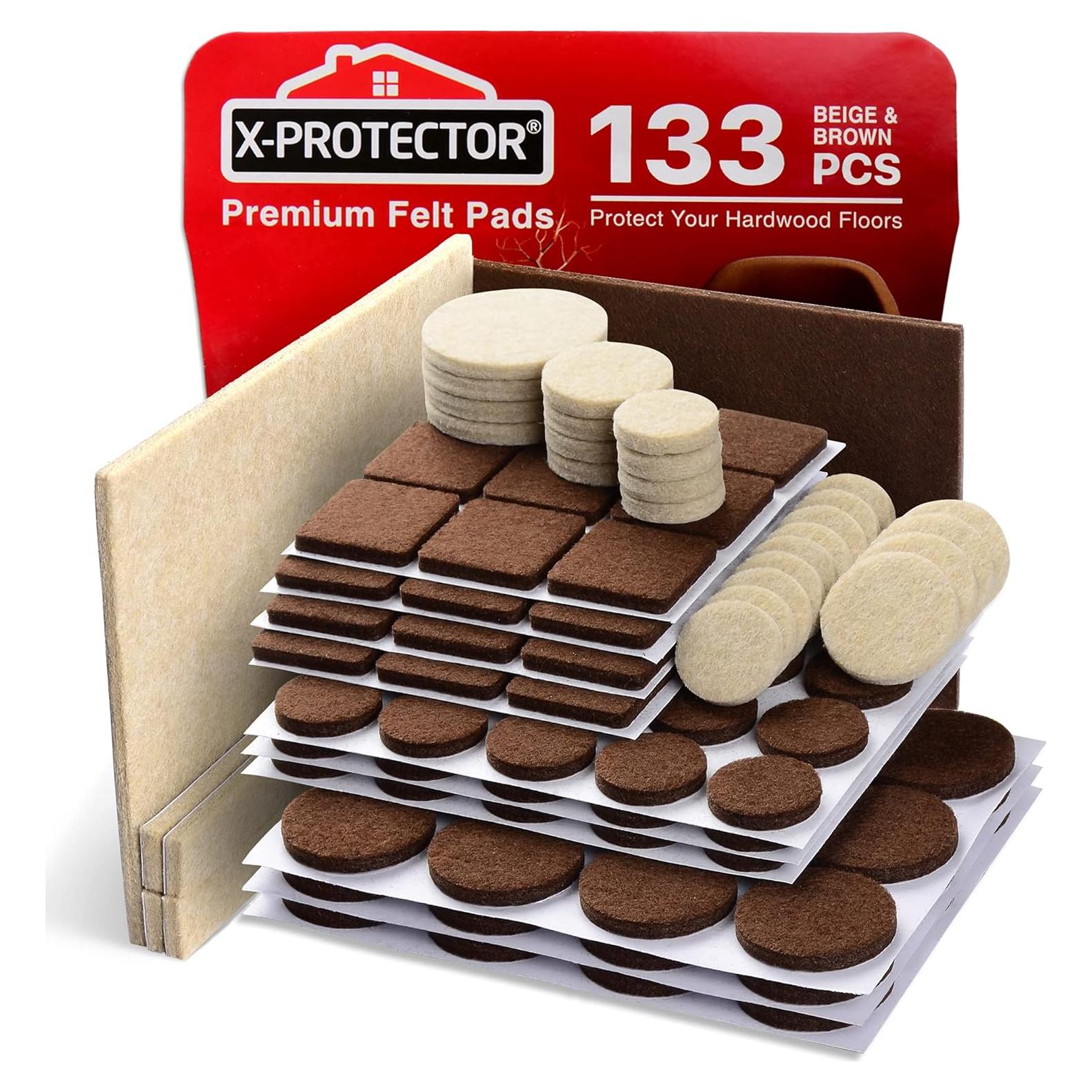 Almohadillas de Fieltro X-PROTECTOR 133 PCS para Muebles