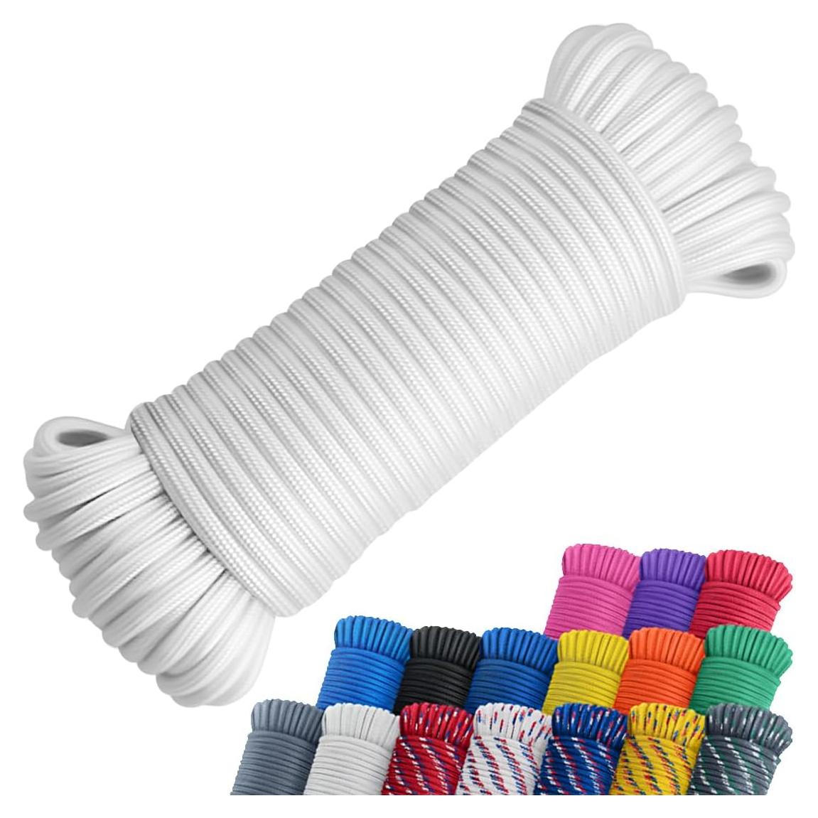 Cuerda de Nylon y Poliéster 30.48 m 6.35 mm SMART&CASUAL Blanca