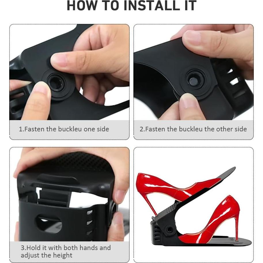 Organizador de Zapatos NVGSN 20 Paquetes Blanco Ahorra Espacio